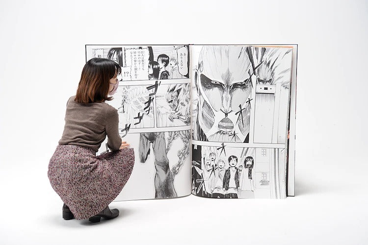 Attack on Titan Goes for the World Record with Giant-Sized Manga