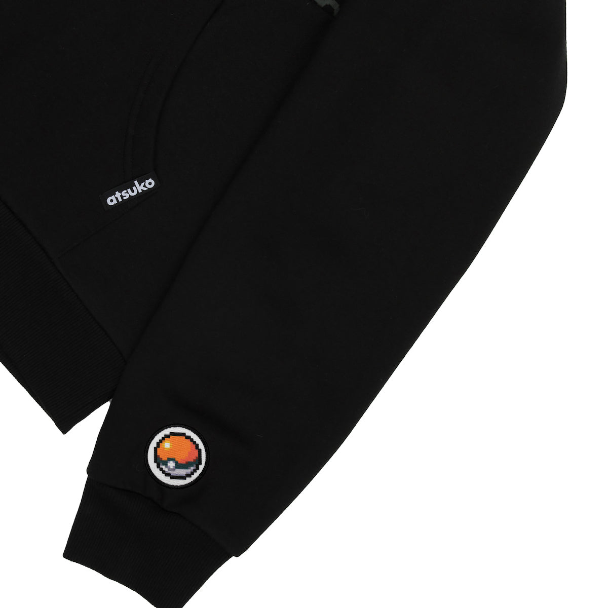 Starter Pokémon Black & Grey Panel Hoodie