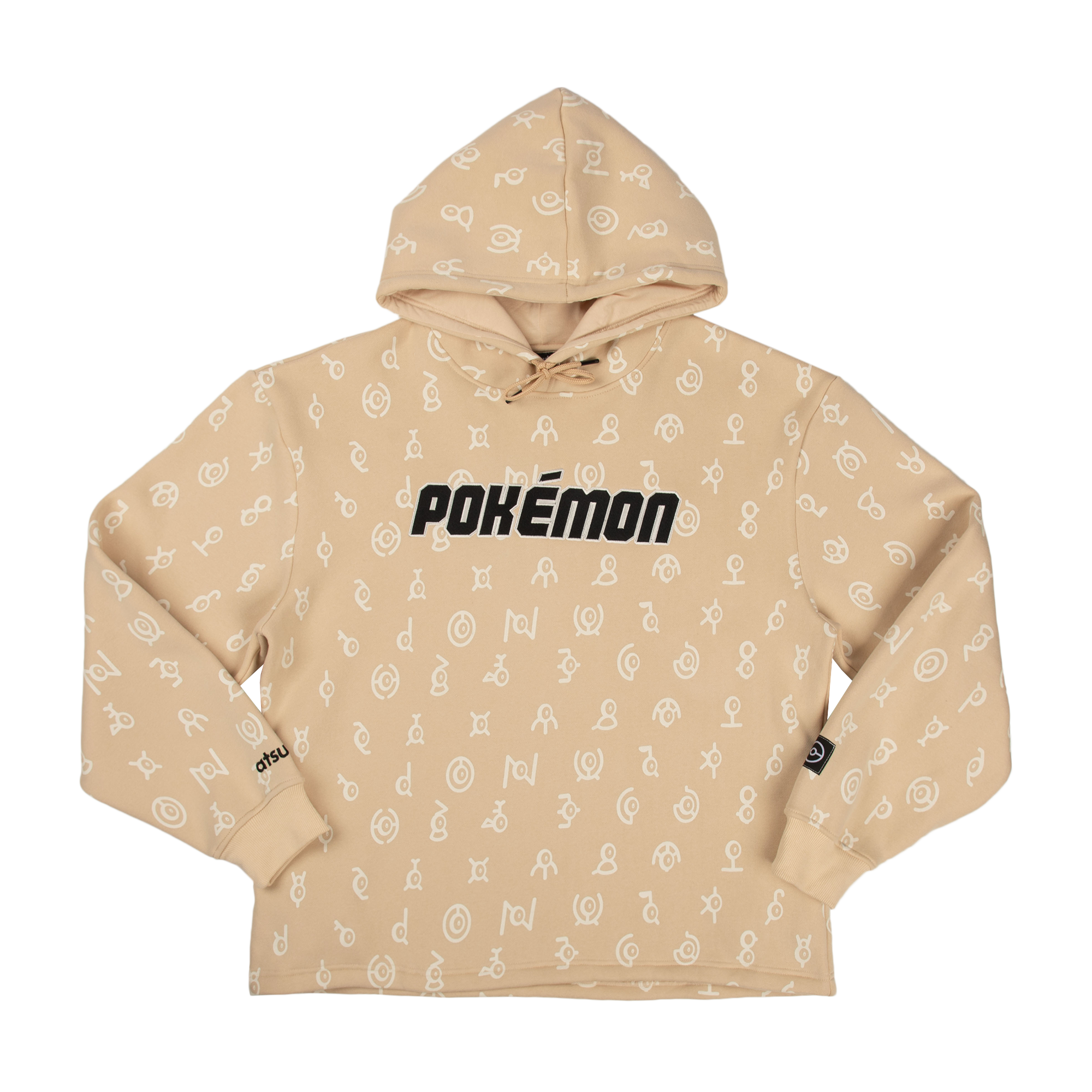 Pokémon Unown Tan Hoodie | Official Apparel & Accessories | Atsuko