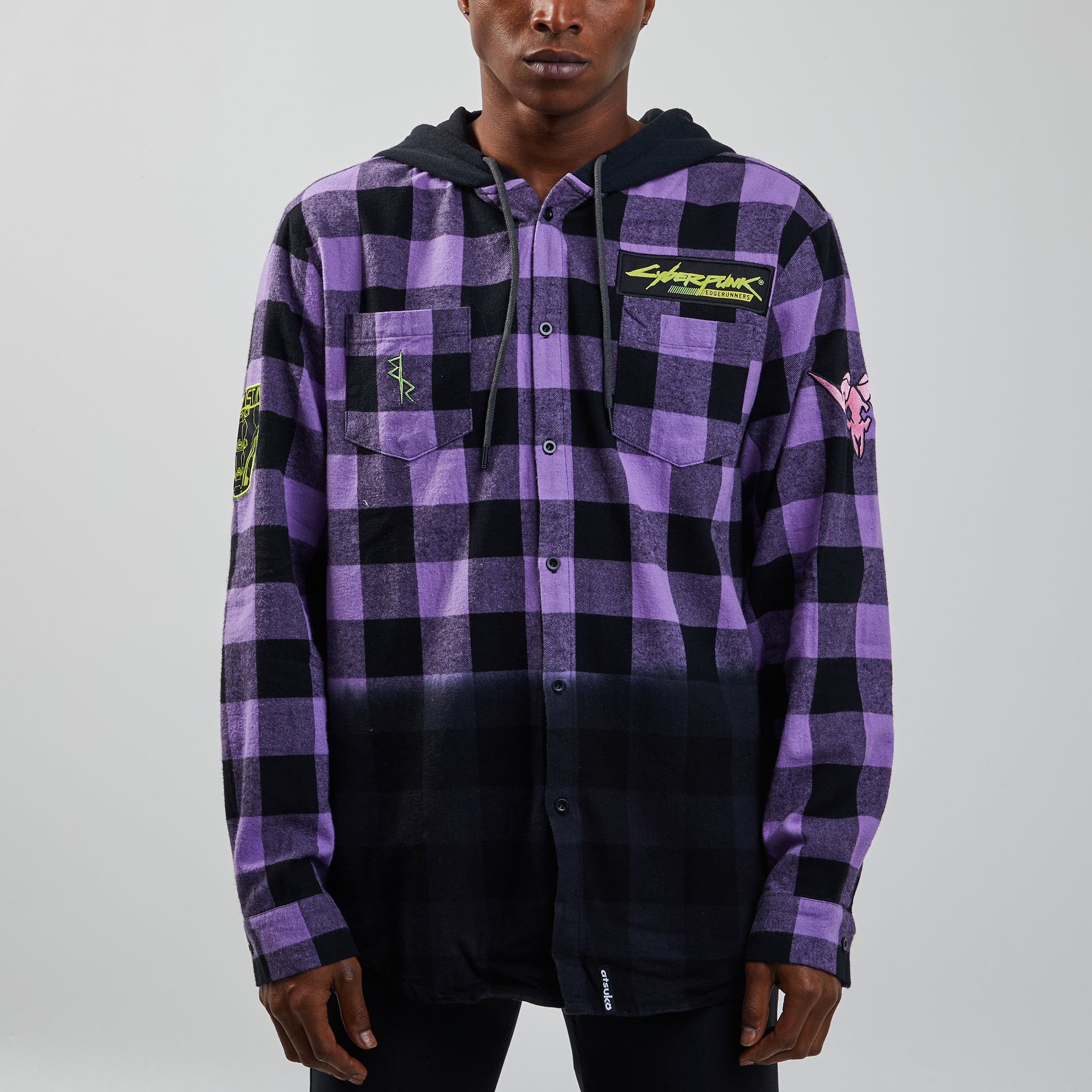 Edgerunners Flannel Hoodie