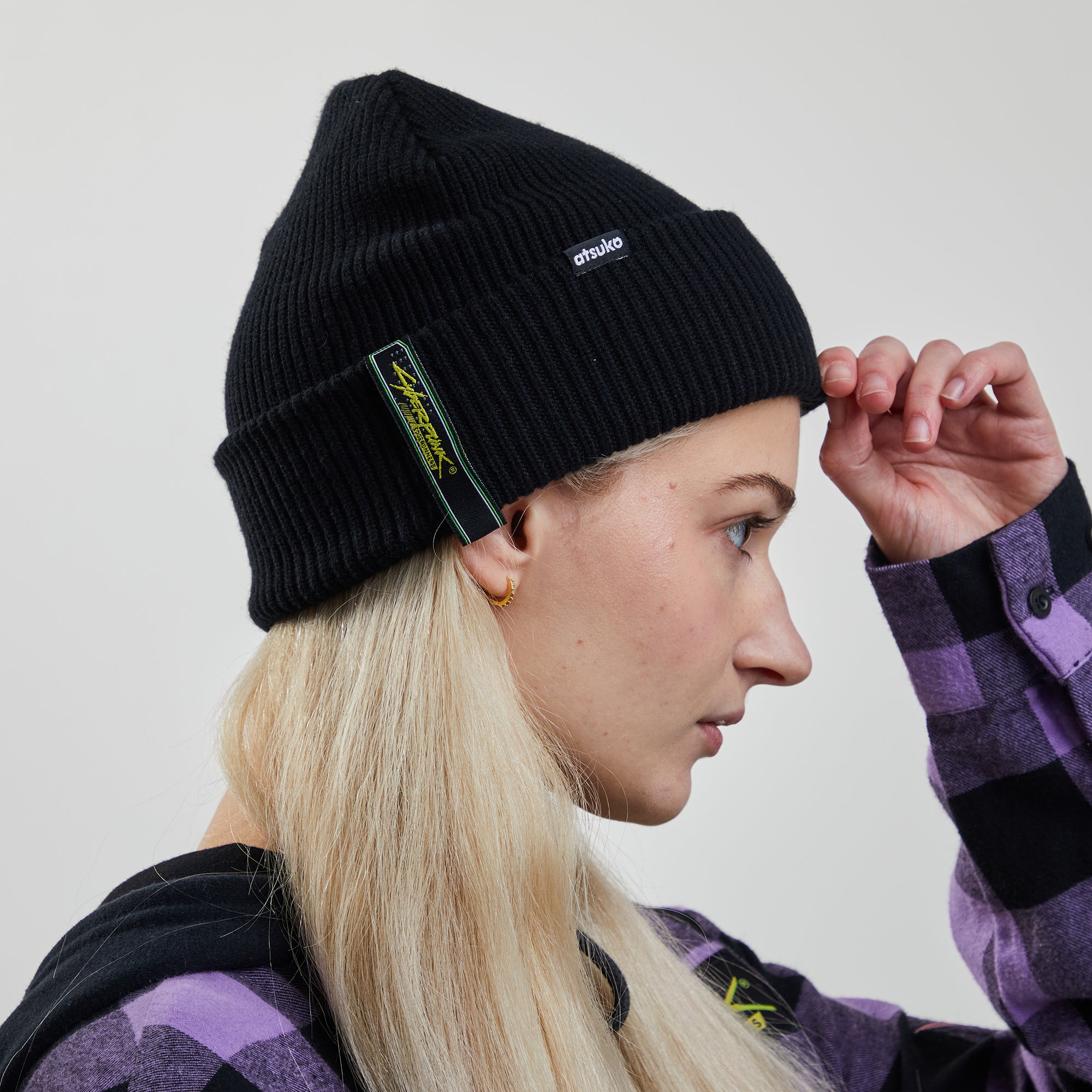 Edgerunner Black Beanie