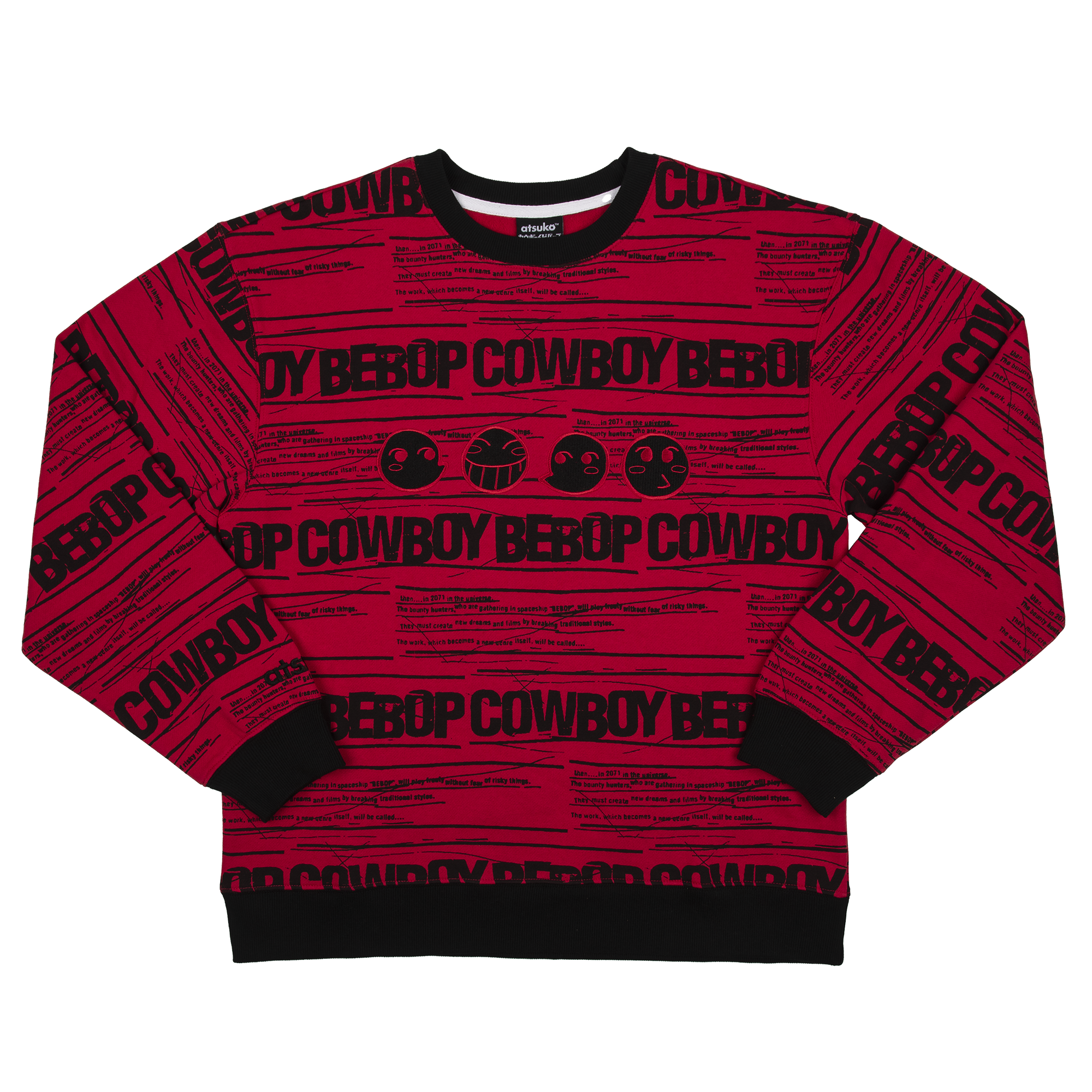 Cowboy Bebop Magenta Crew Neck Sweatshirt