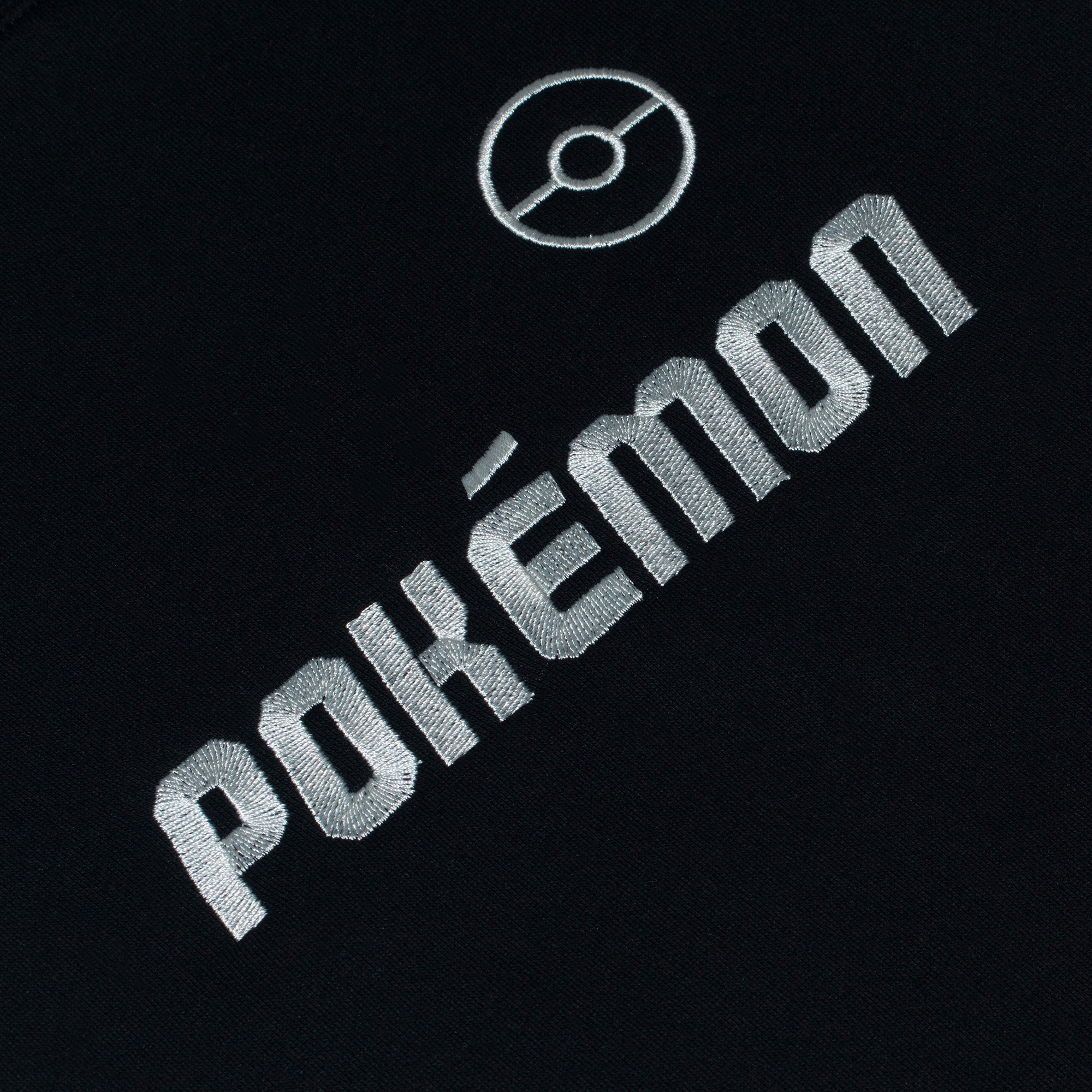 Poké Ball & Logo Black Crew Neck Black Sweater