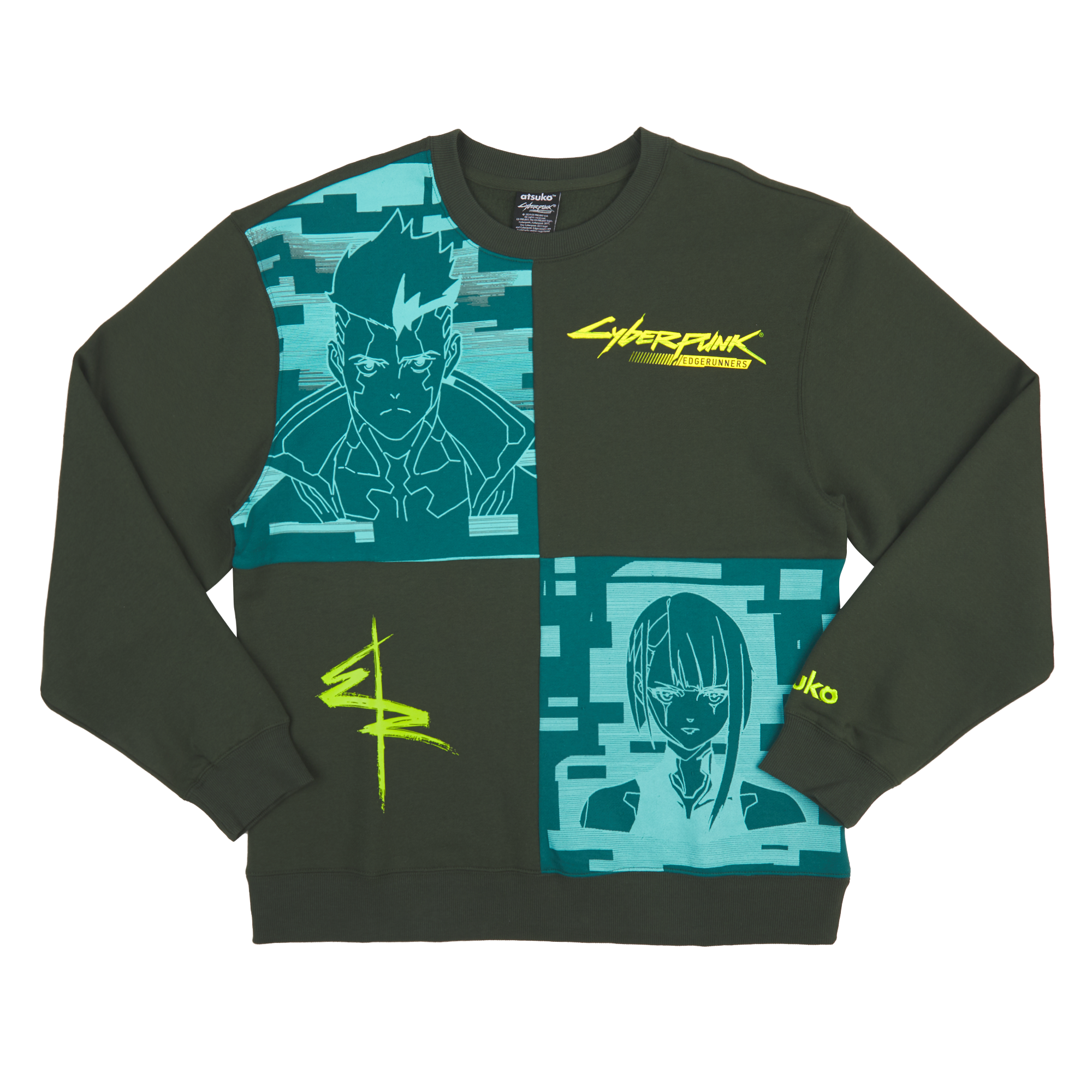 トップス ARAKI Cyberpunk: Edgerunner David & Lucy Crew Neck Sweatshirt