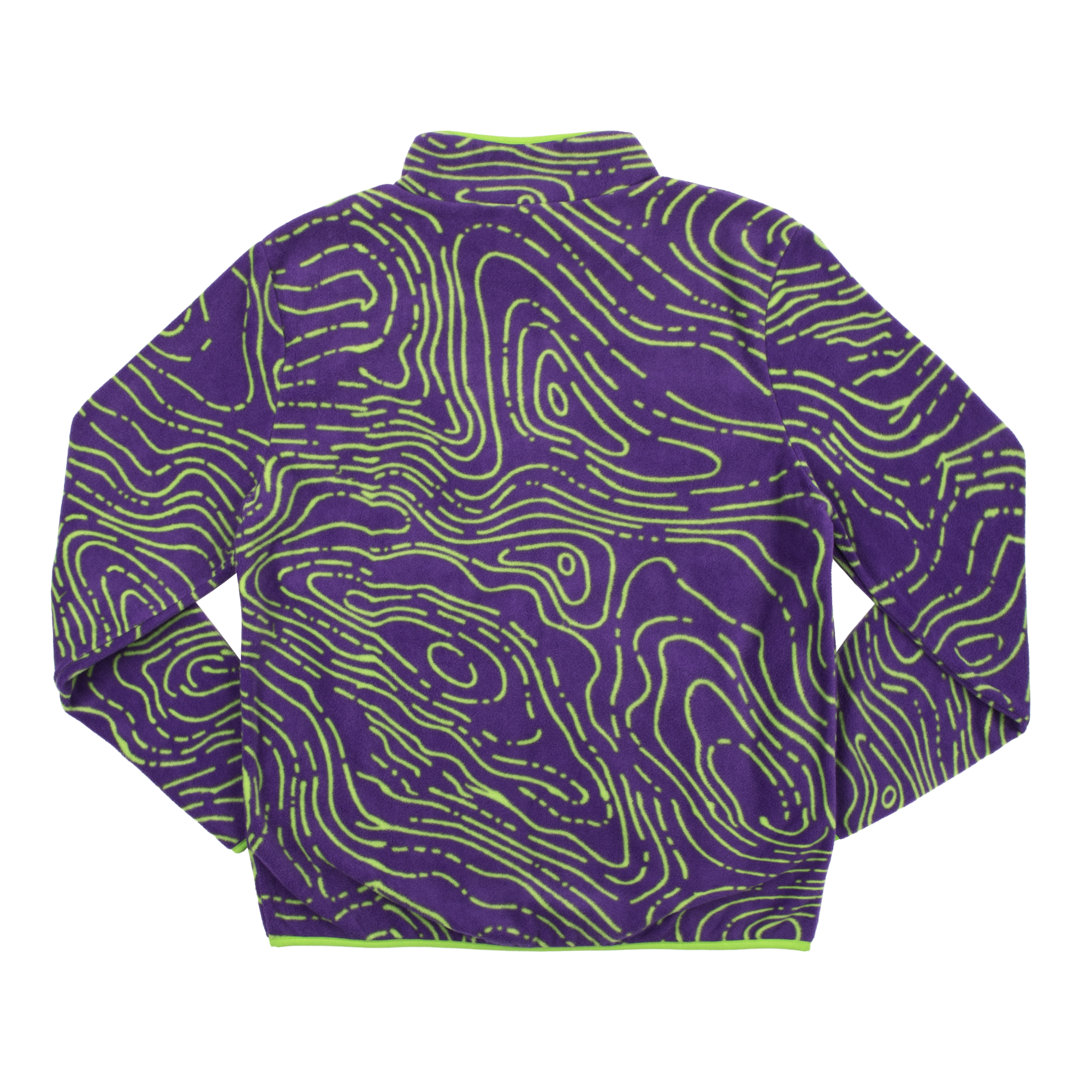 Eva Unit-01 Topography Pattern Purple Polar Fleece