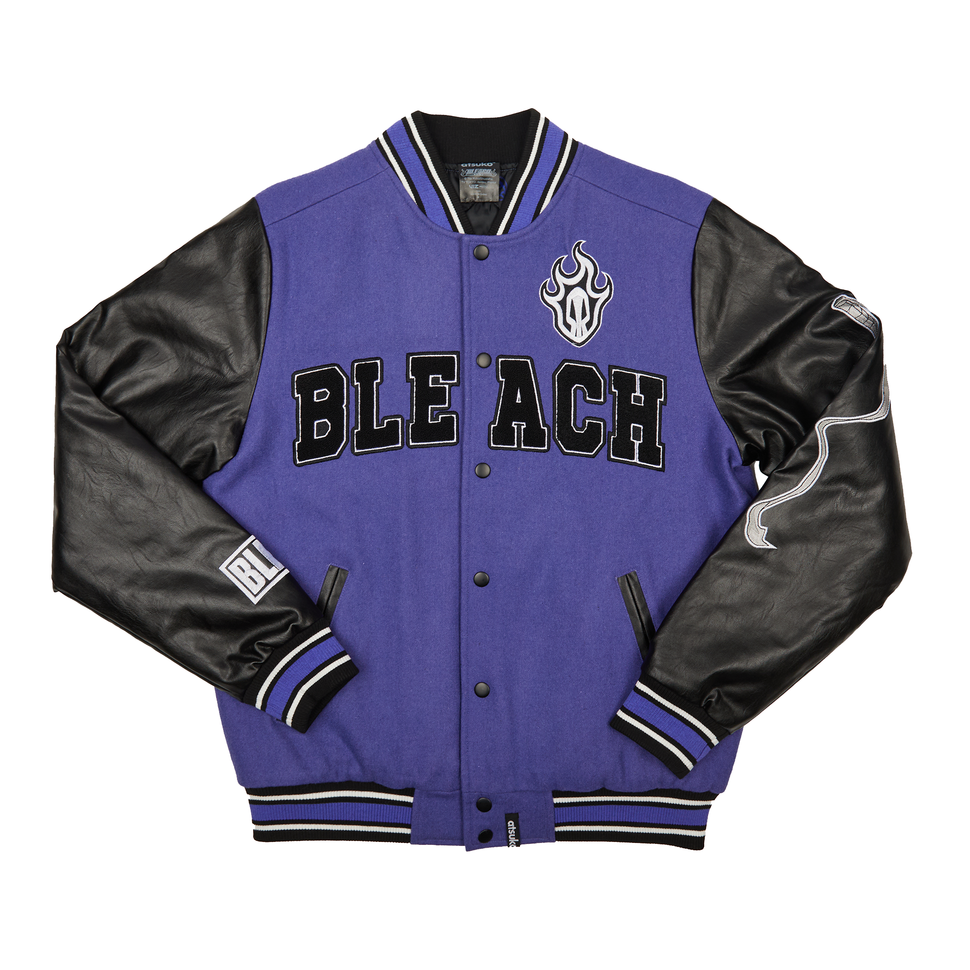 Ichigo Kurosaki Purple Varsity Jacket | Official Apparel Ichigo Kurosaki Purple Varsity Jacket | Official Apparel