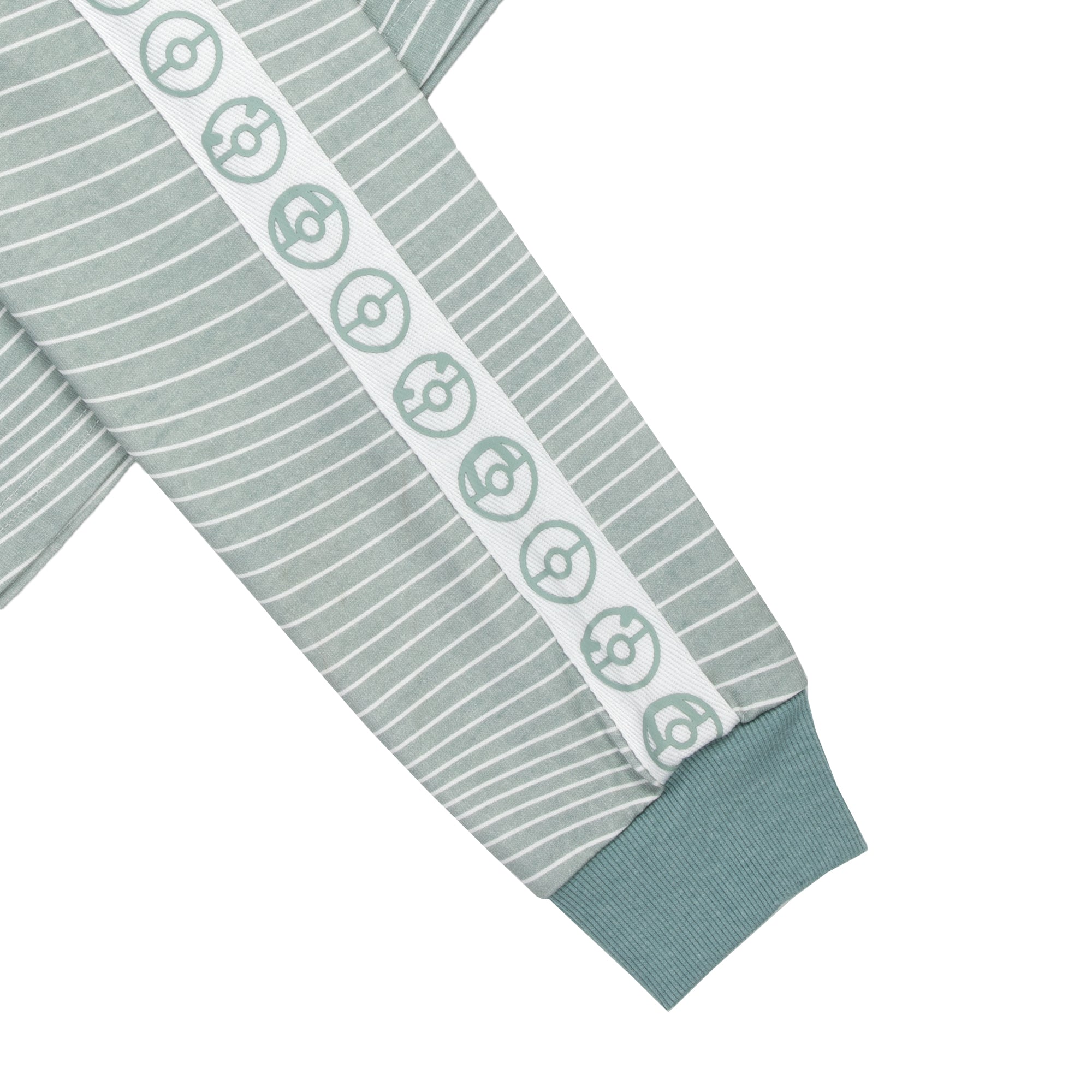 Logo Striped Silver Blue Rugby Shirt