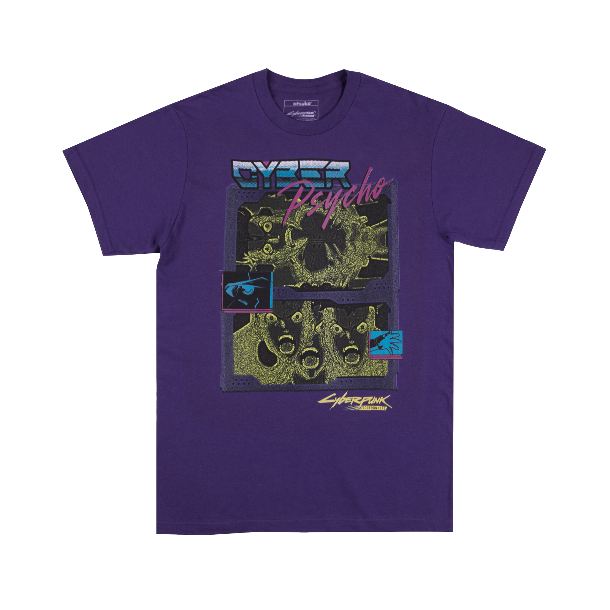 Cyberpunk: Edgerunners David Cyber Psycho Purple Tee | Official