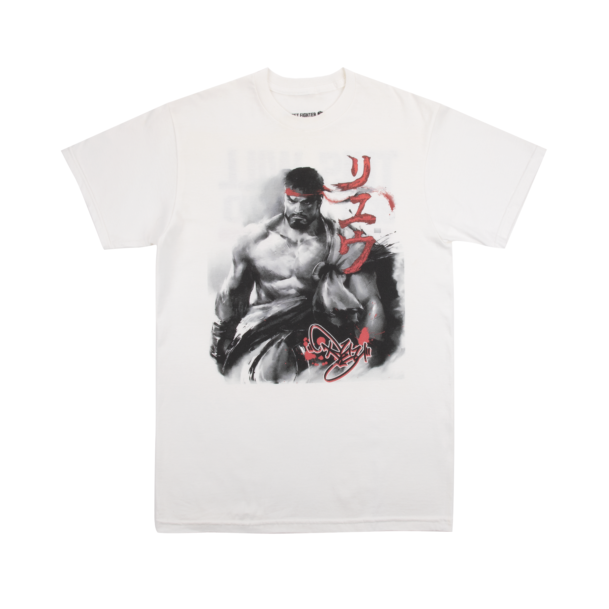 Street Fighter Ryu Color Splash White Tee | Official Apparel Street Fighter Ryu Color Splash White Tee | Official Apparel