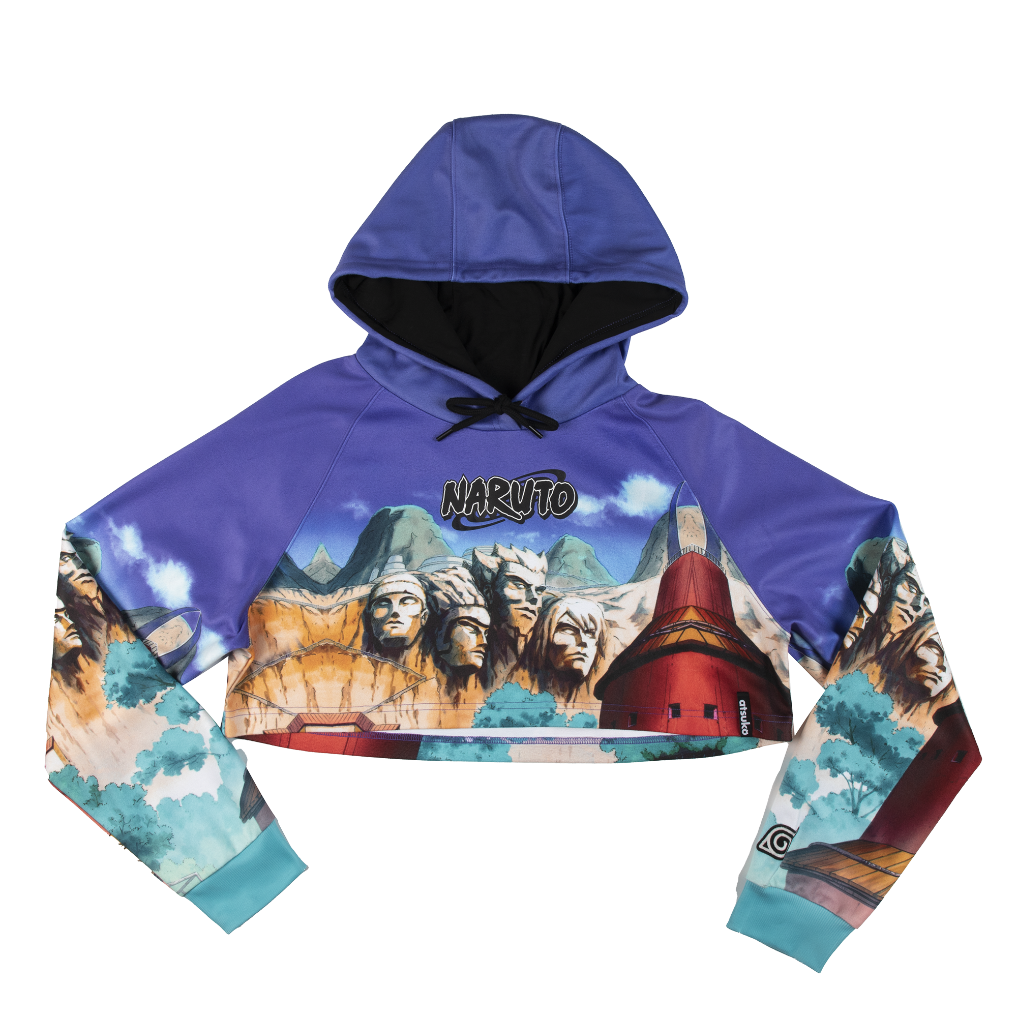 Naruto Hokage Rock Cropped Hoodie | Official Apparel