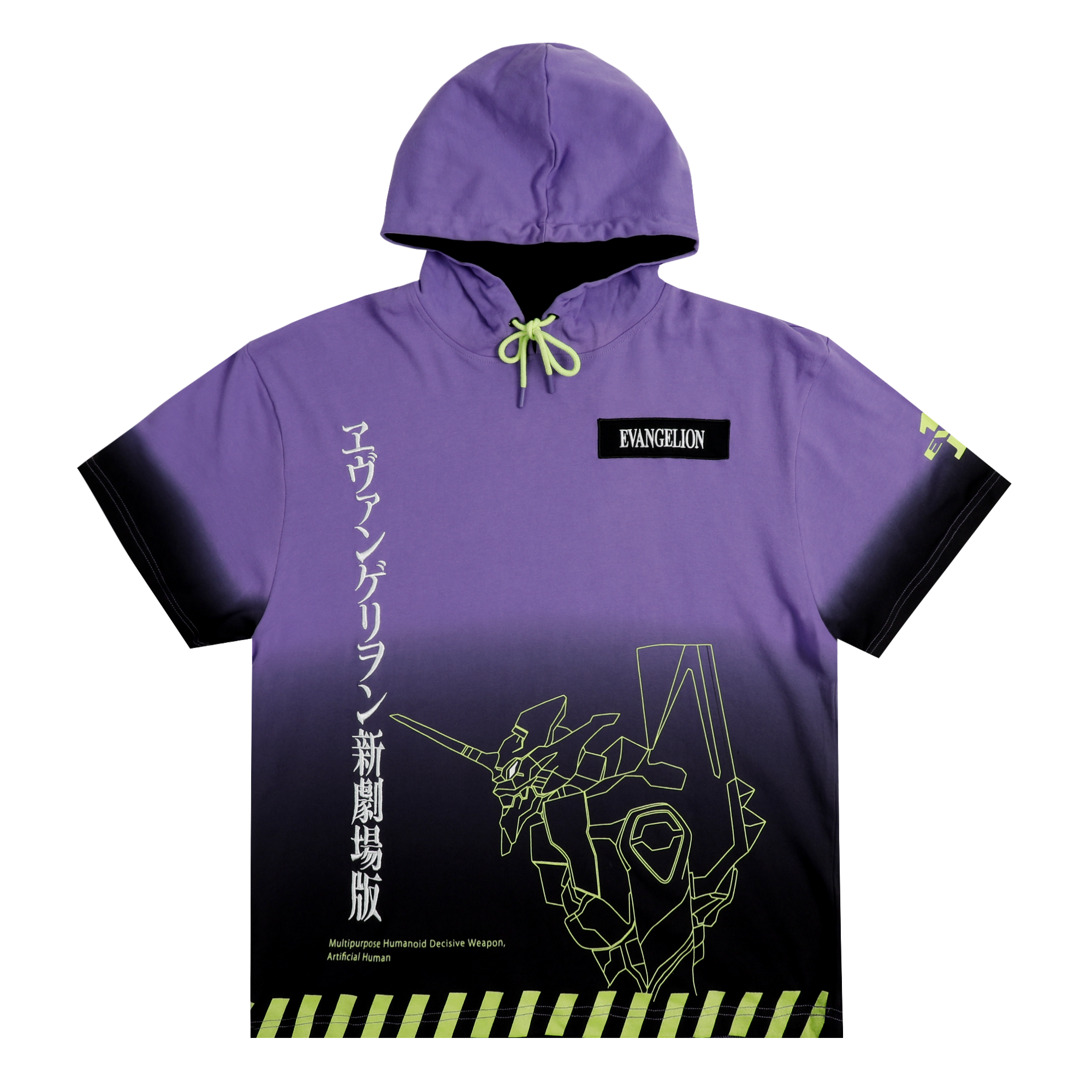 Purple short sleeve hoodie online