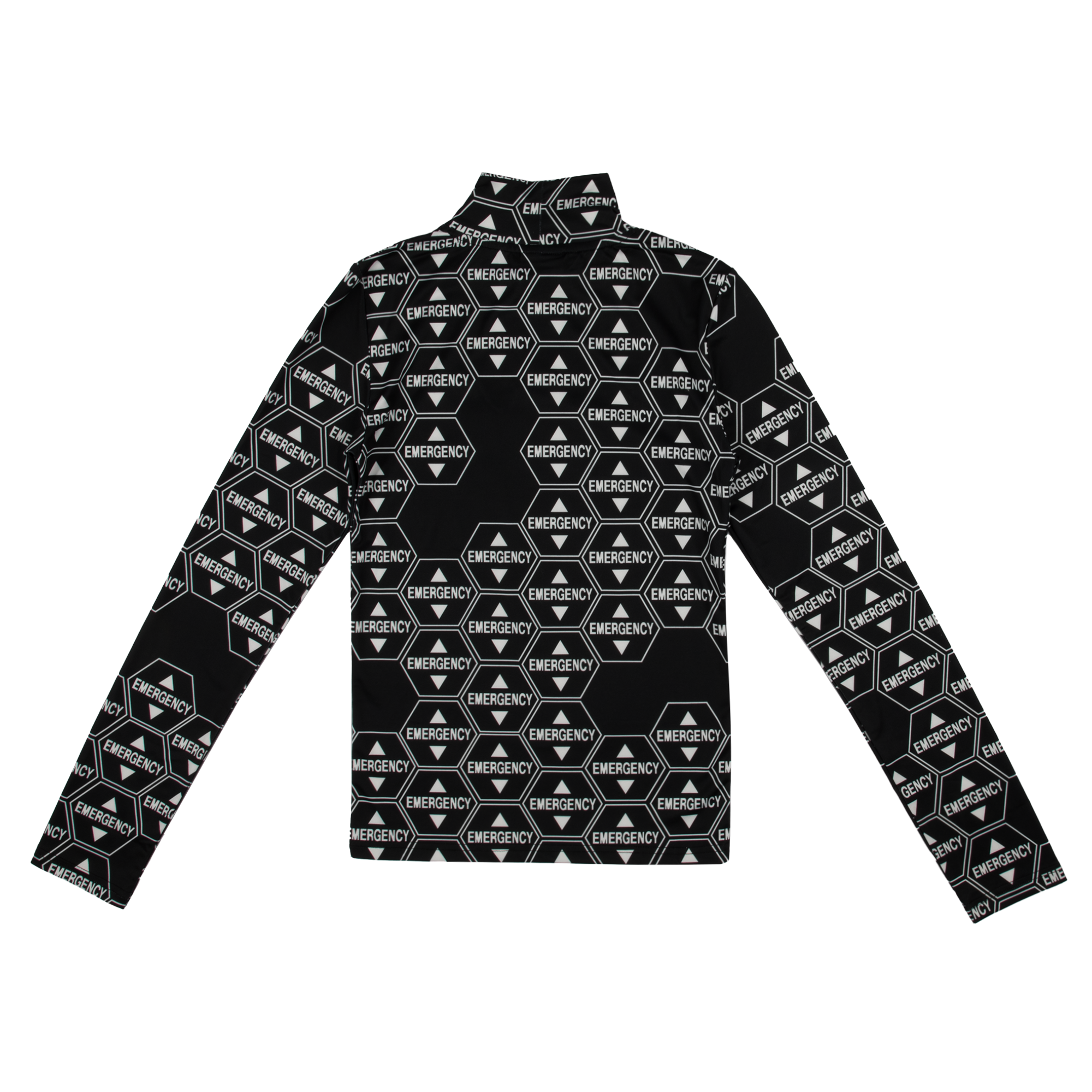NERV Emergency Mock Black Turtleneck