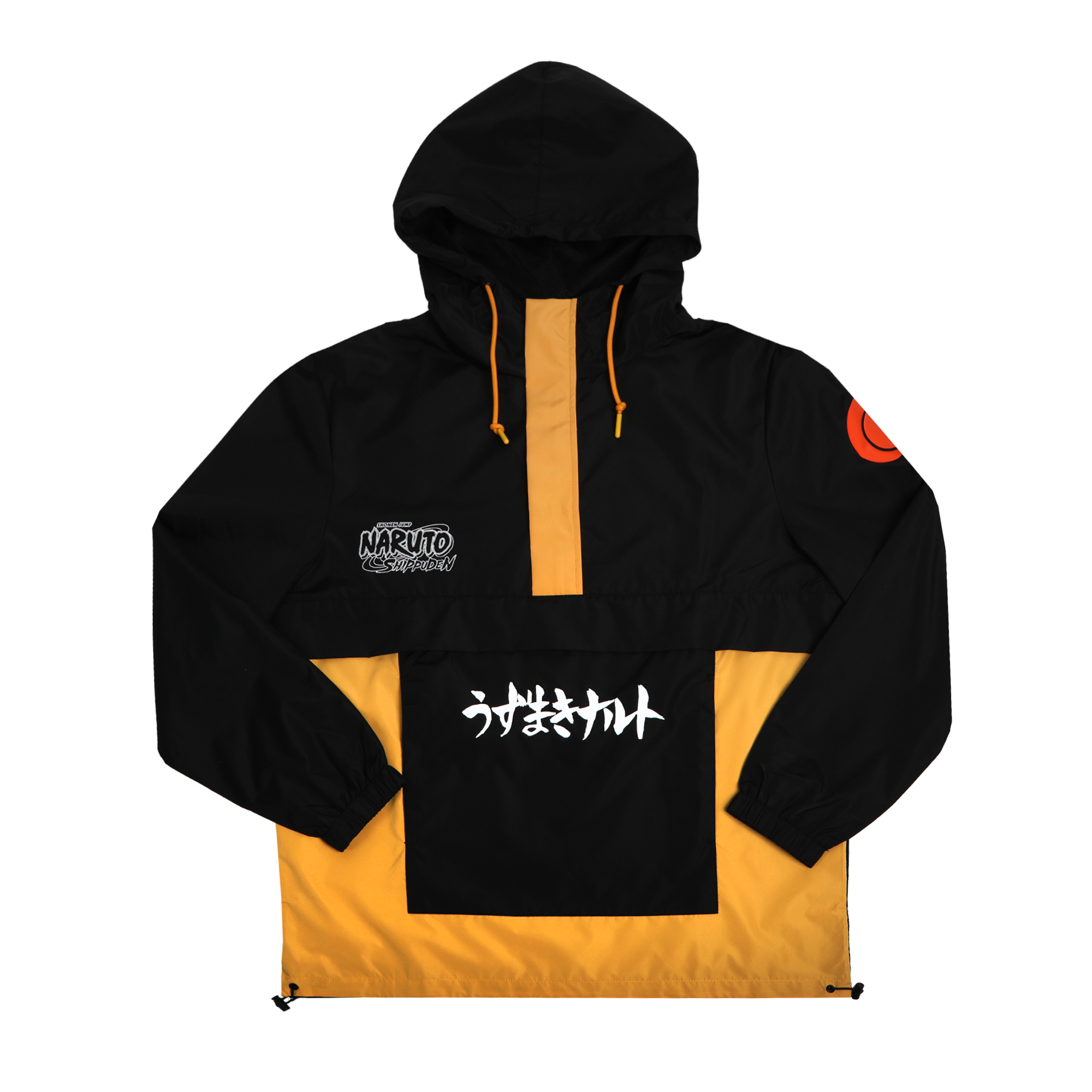 NARUTO 公式 アウター Shuriken Naruto Black Anorak - Naruto | Atsuko