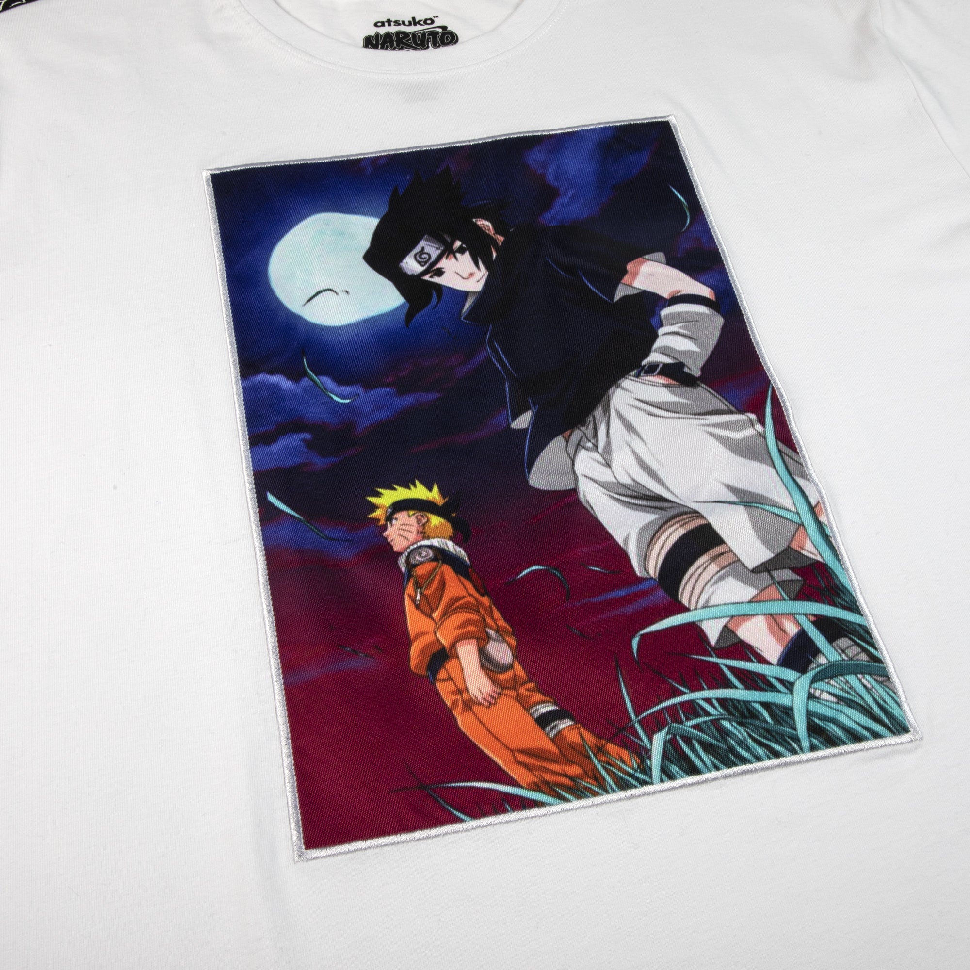 Sasuke and Naruto White Tee