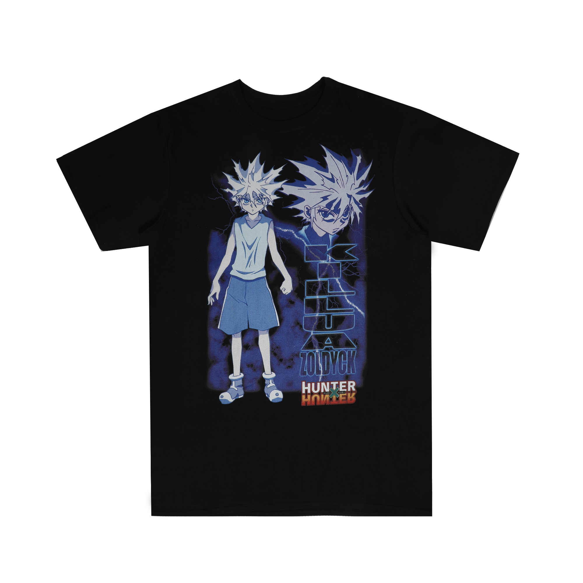 Hunter x Hunter Killua Godspeed Black Tee Hunter x Hunter Atsuko