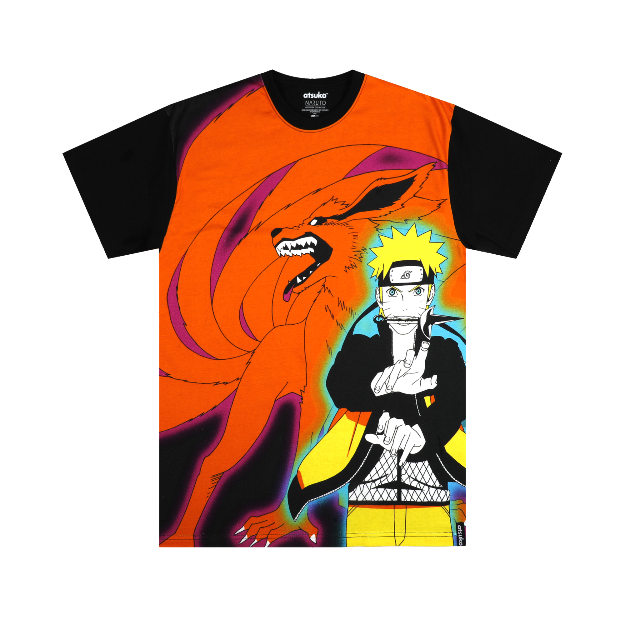 Naruto & Nine-Tails Large Print Tee | Official Apparel