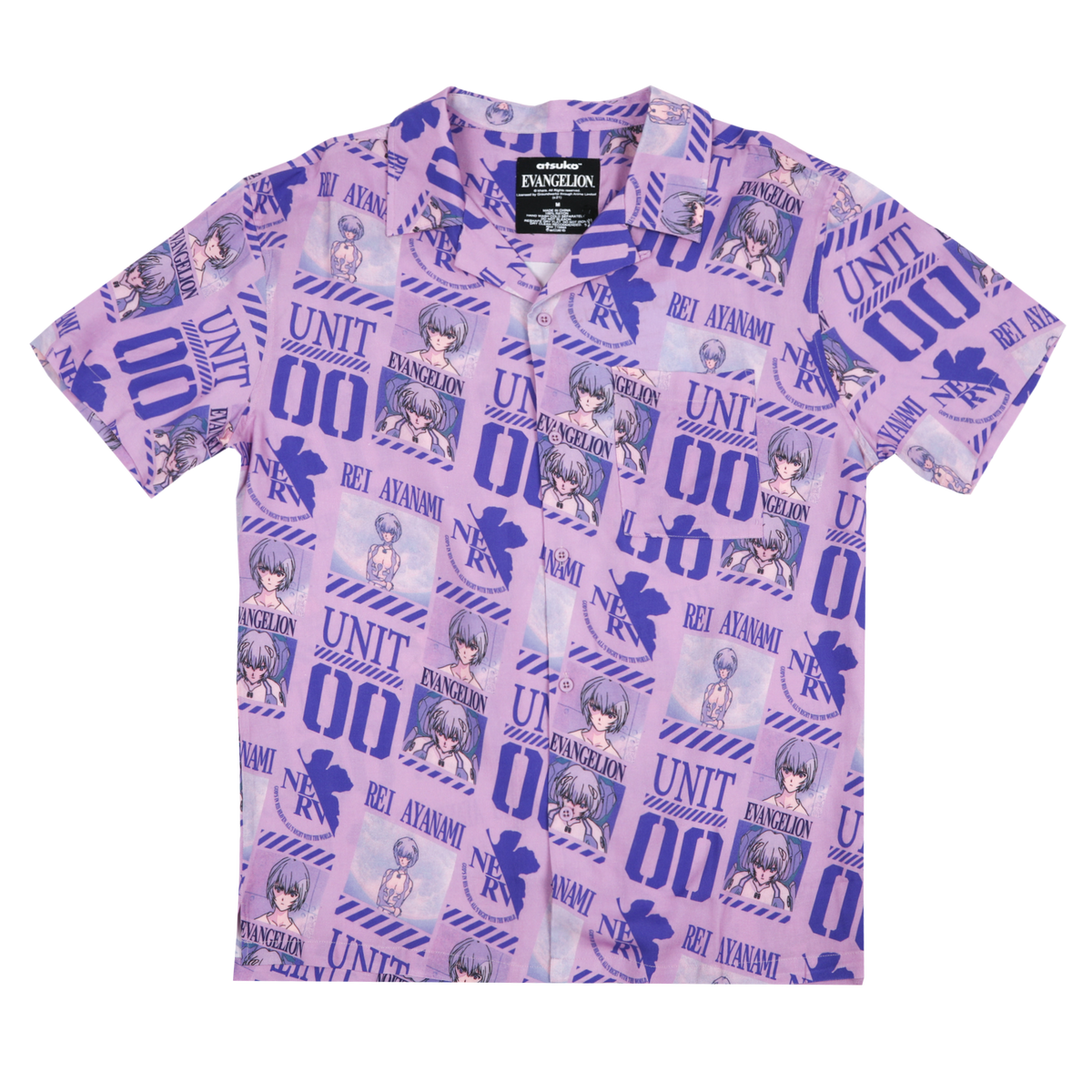 Evangelion Eva Unit-00 Button-Down Shirt | Official Apparel 