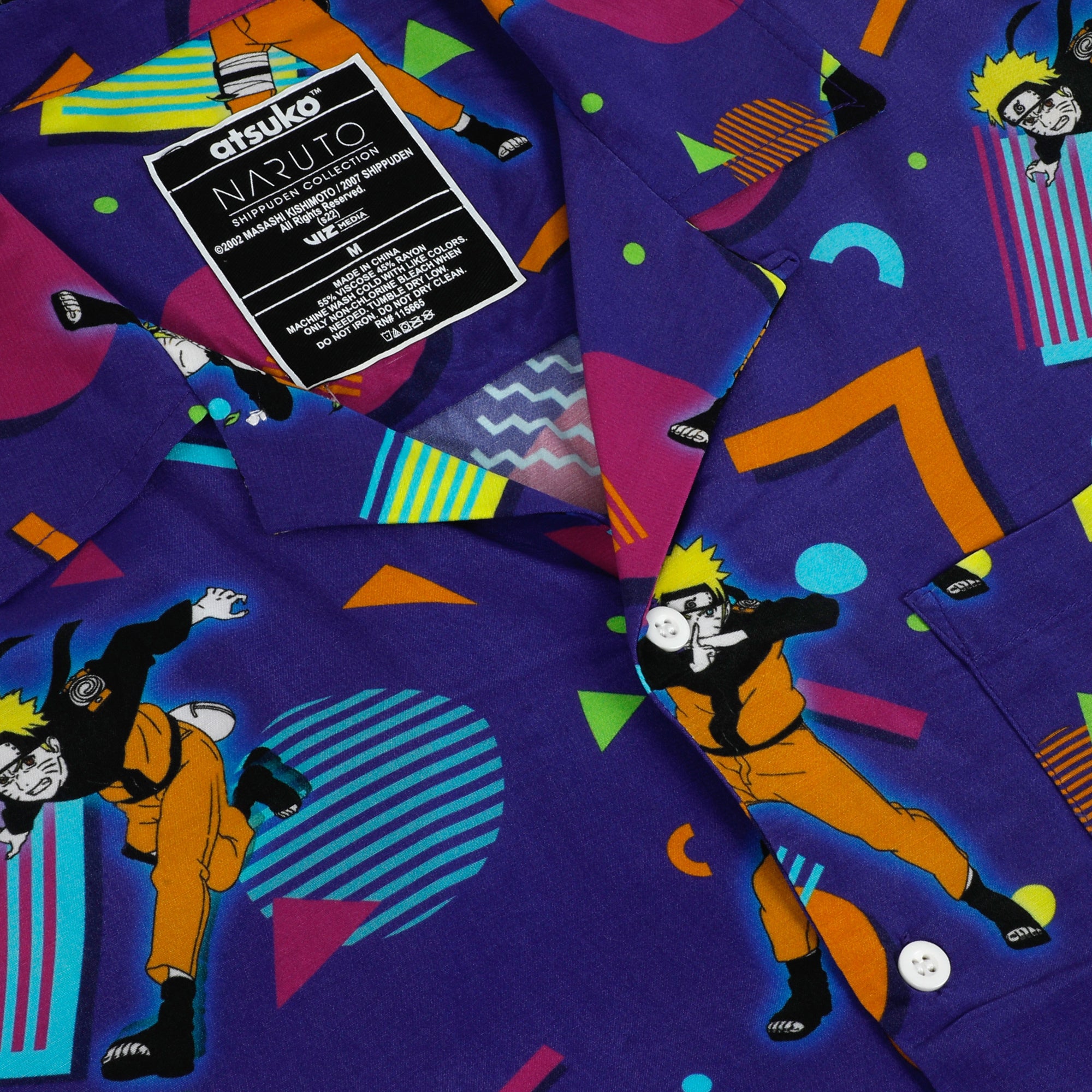 Retro Naruto Button-Down Shirt