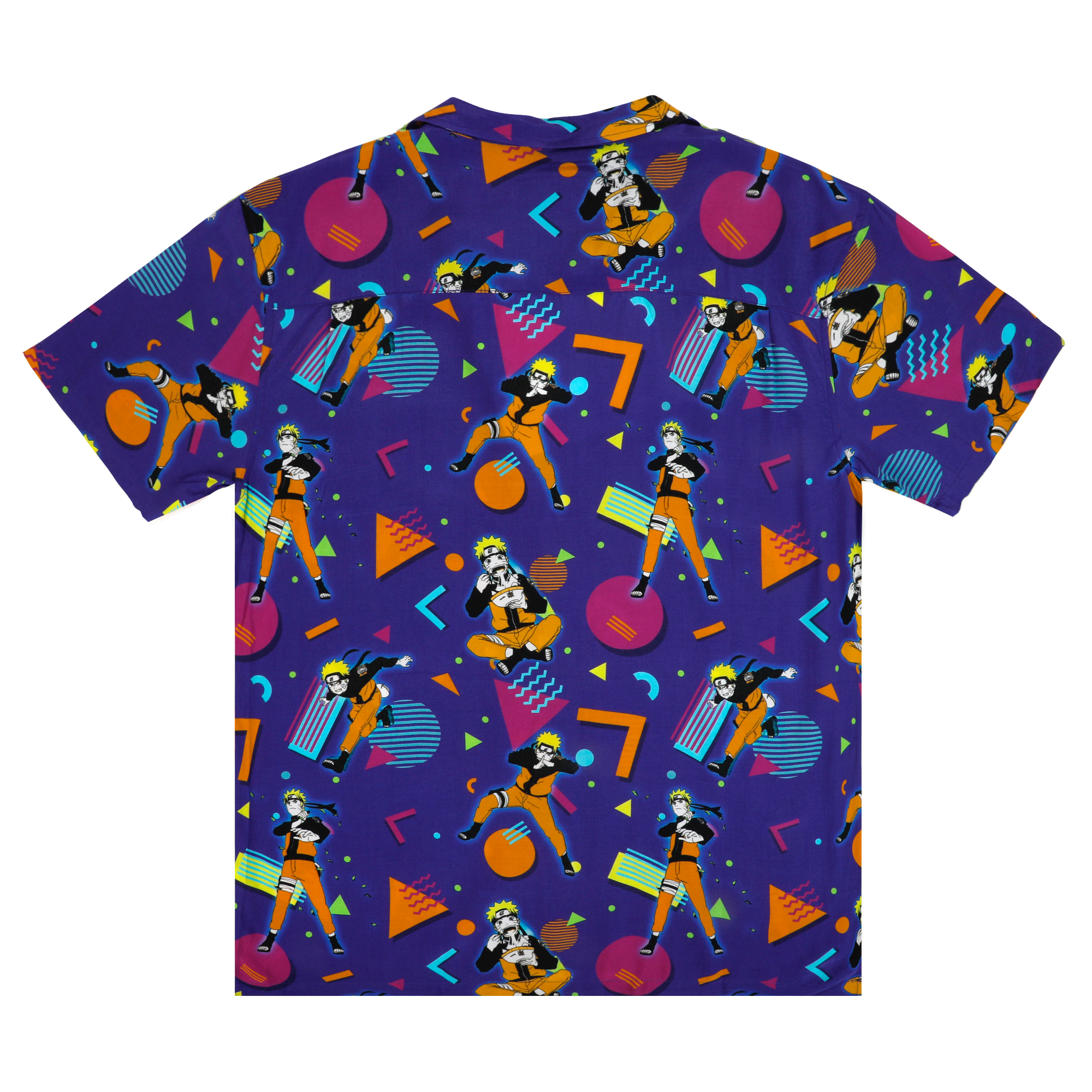 Retro Naruto Button-Down Shirt