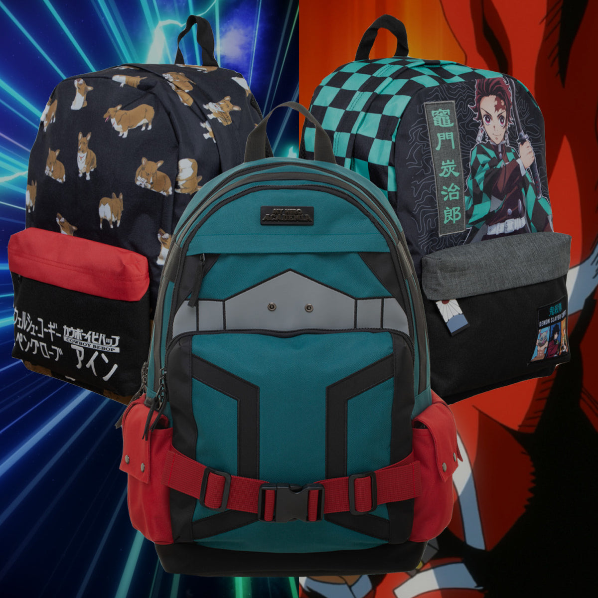 anime kid backpack Roffatide Printed College School Bag Laptop Backpack with USB Charging Port & Headphone Port : Electronics Grades 3 Kids Backpack Cool Anime Backpacks