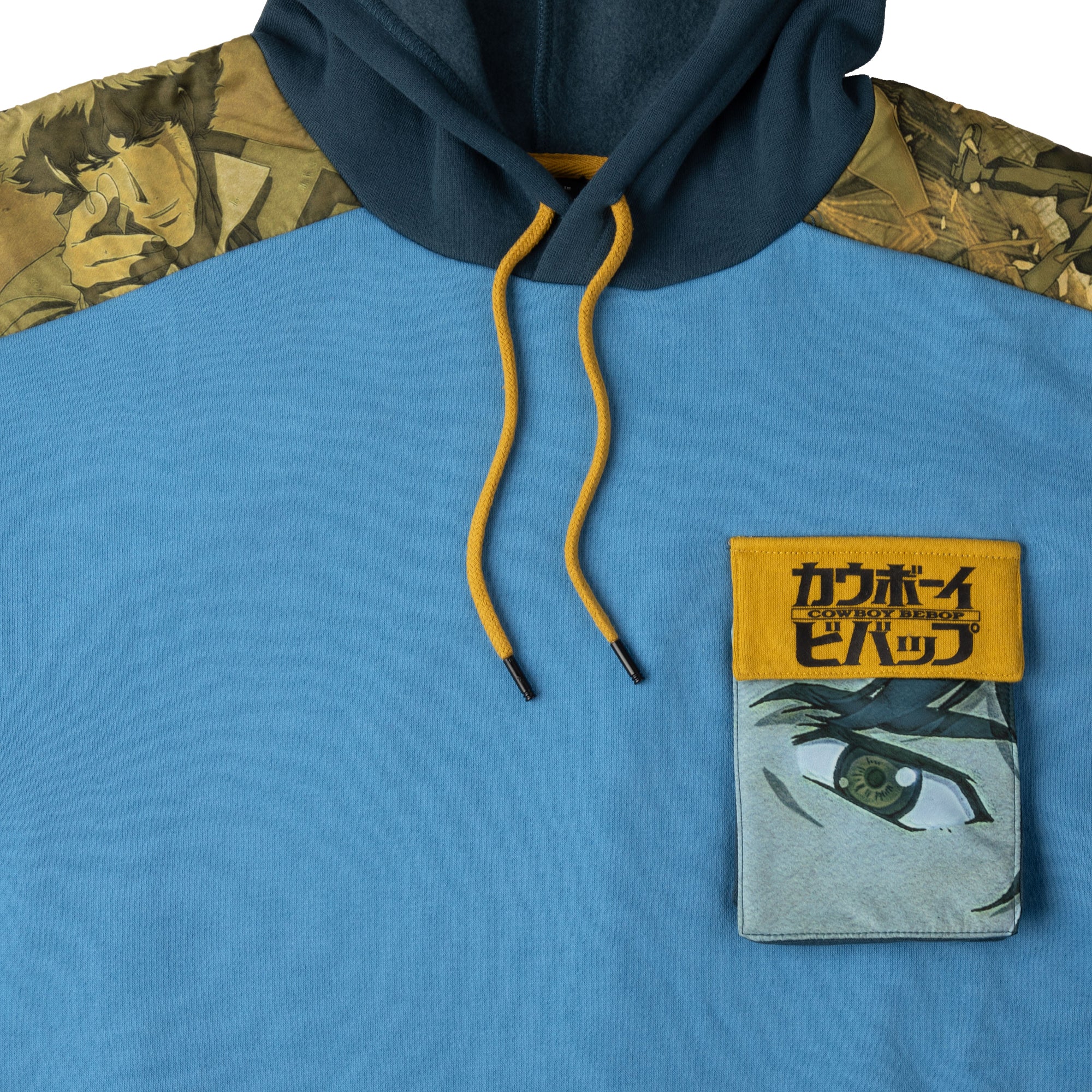 Spike Spiegel Patchwork Panel Hoodie