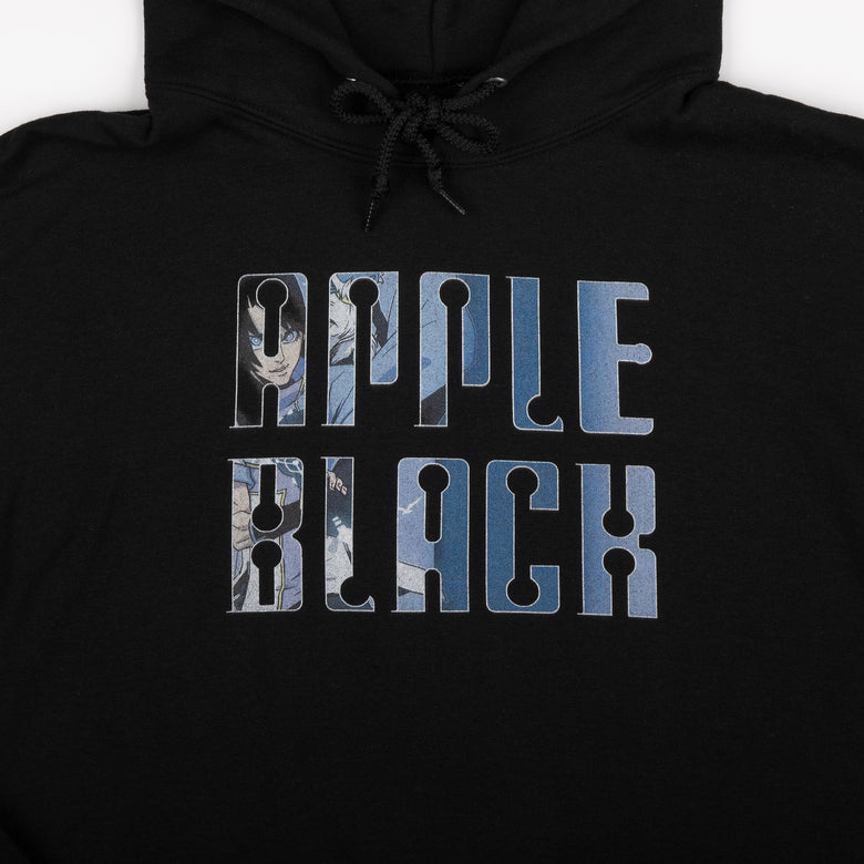 Logo and Group Pose Black Hoodie