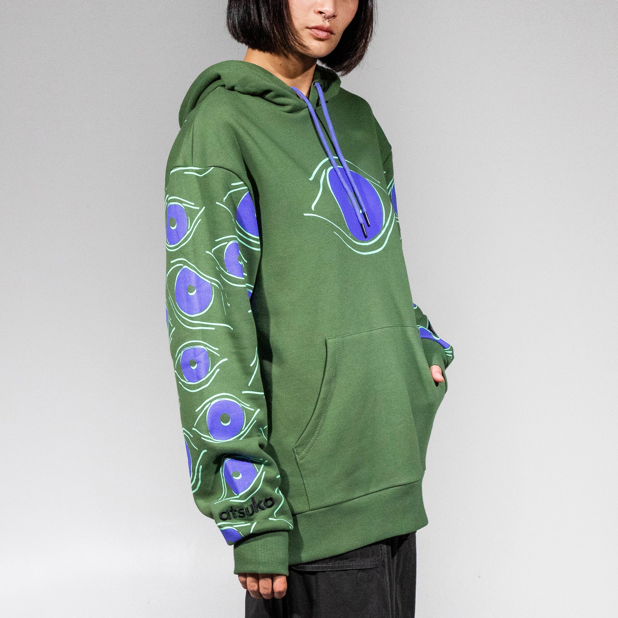 Jaganshi Hiei Green Hoodie