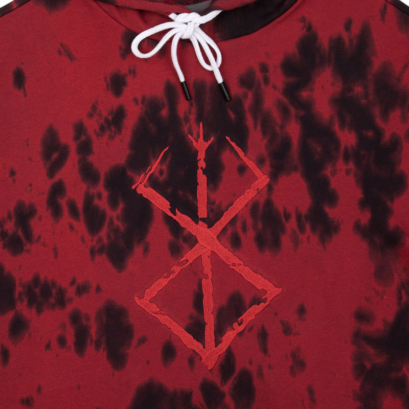 Brand of Sacrifice Red Acid Wash Hoodie