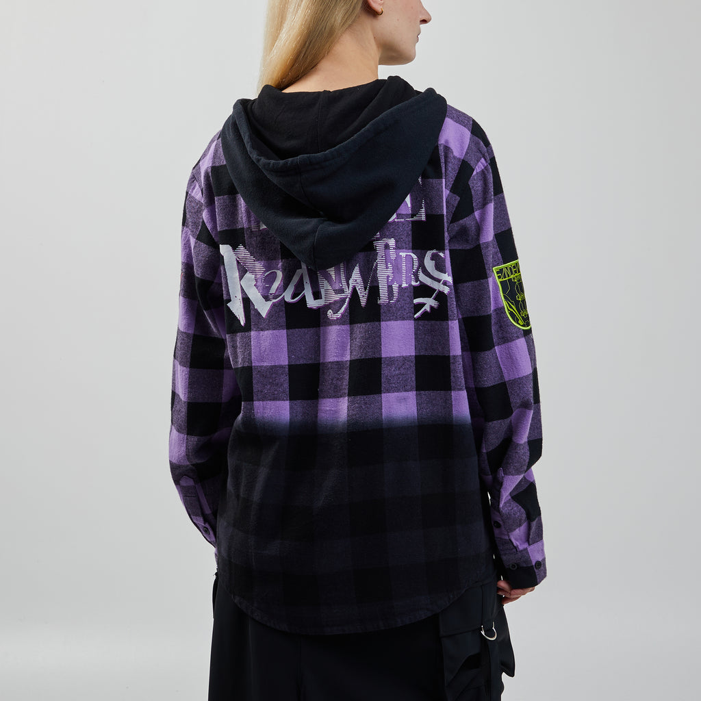 Cyberpunk Edgerunners Flannel Hoodie Cyberpunk Edgerunners Atsuko