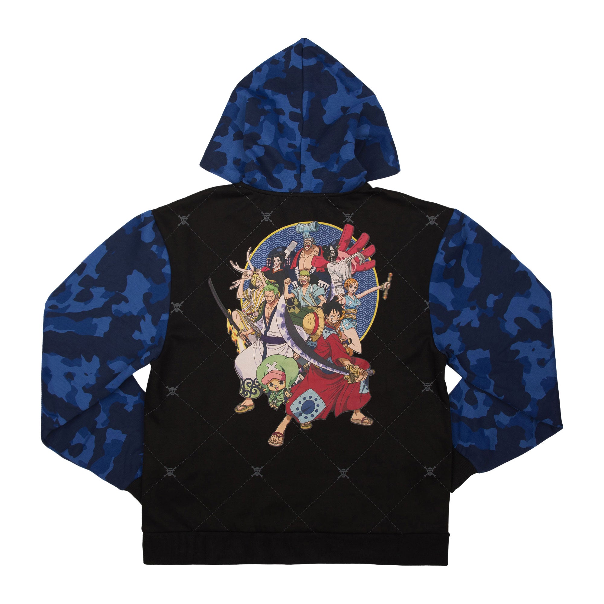 Straw Hat Crew Blue Camo Hoodie