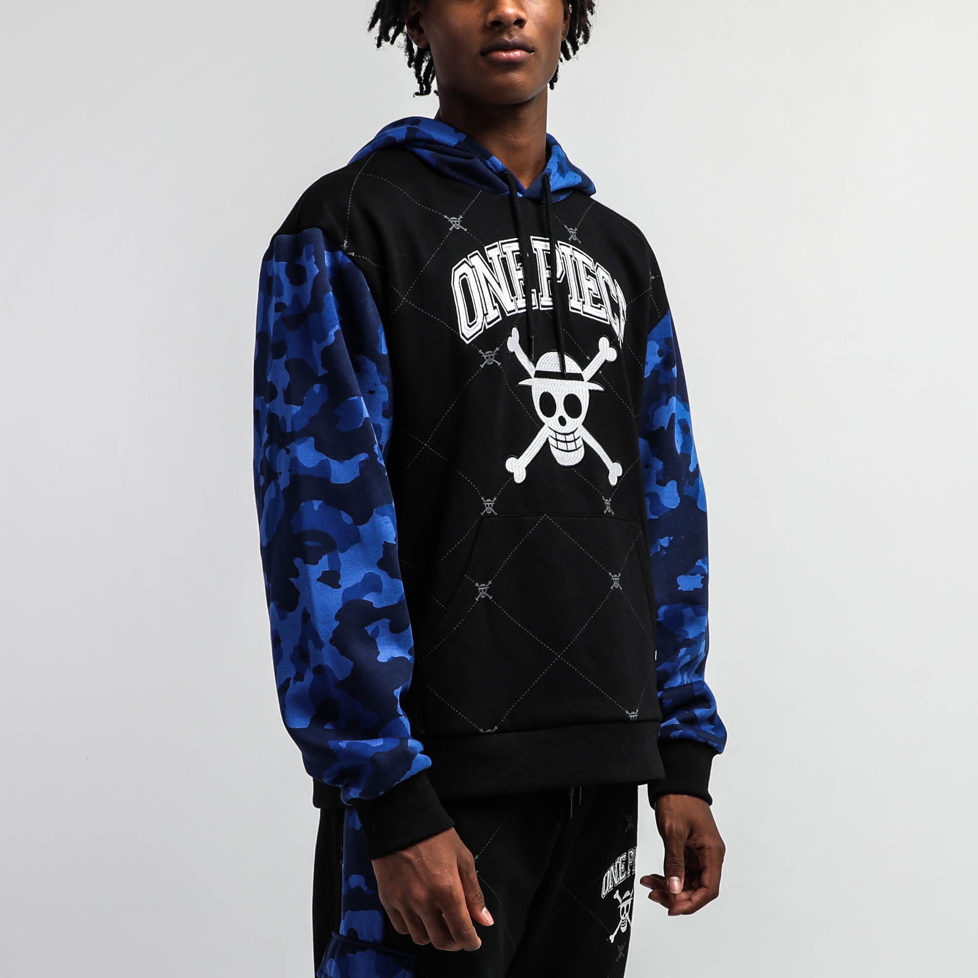 Straw Hat Crew Blue Camo Hoodie