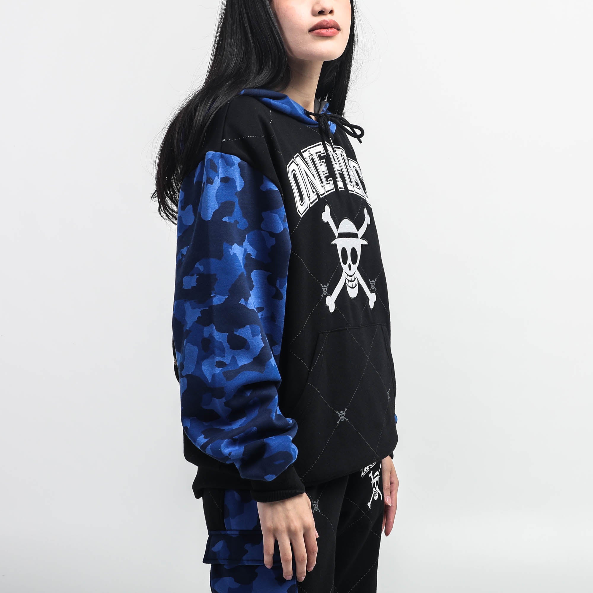 Straw Hat Crew Blue Camo Hoodie