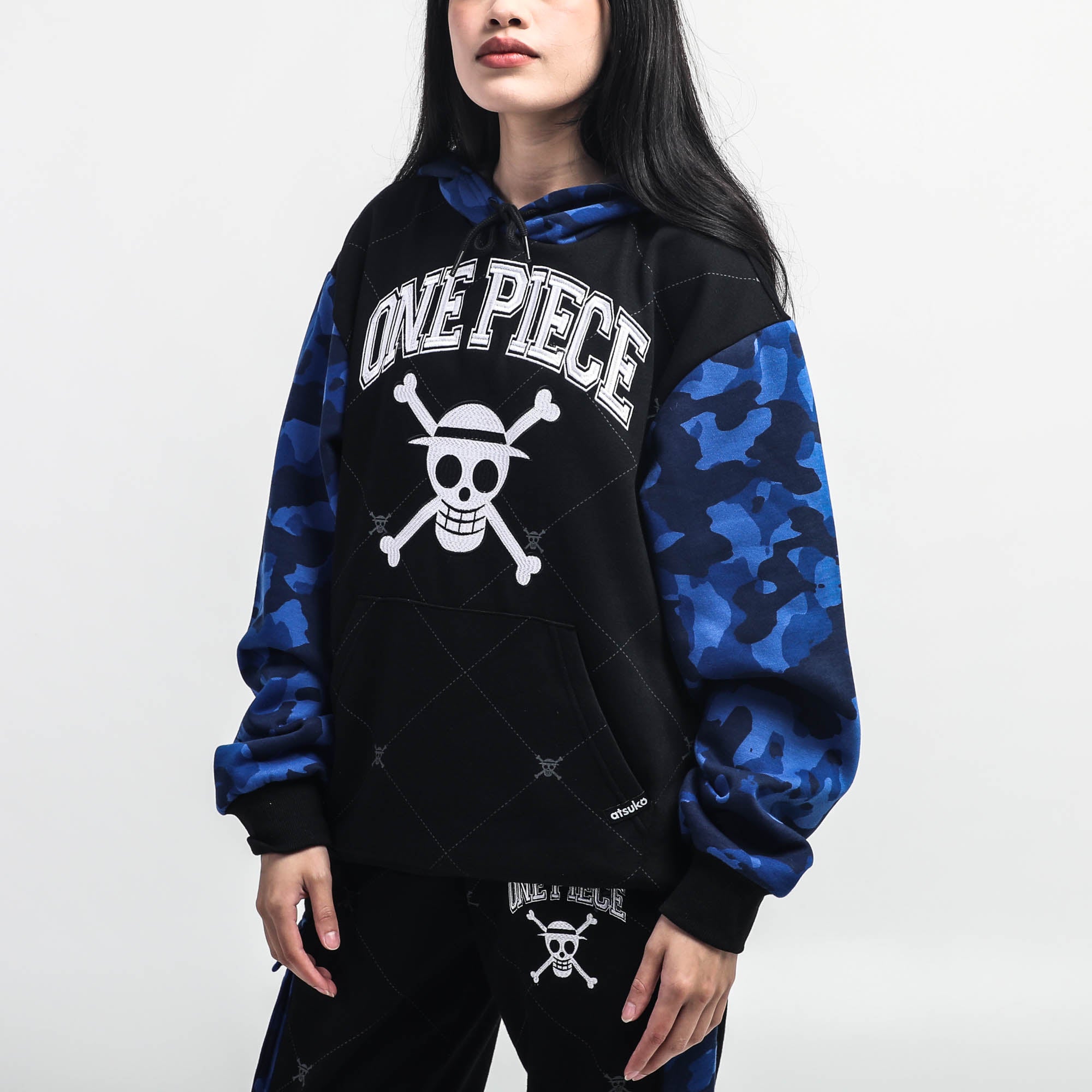 Blue camouflage hoodie online