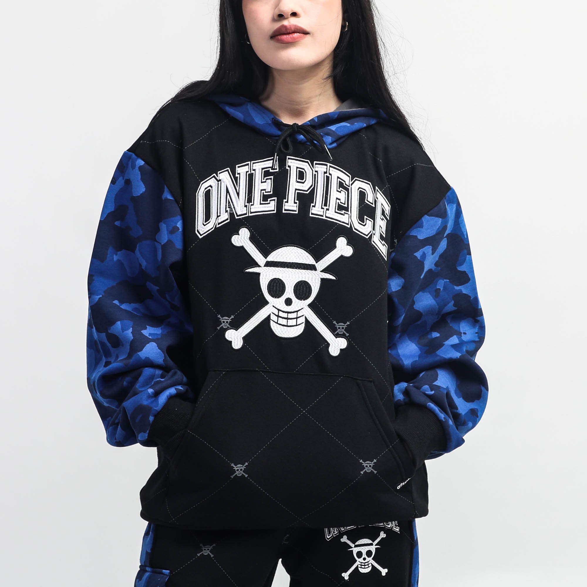 Straw Hat Crew Blue Camo Hoodie