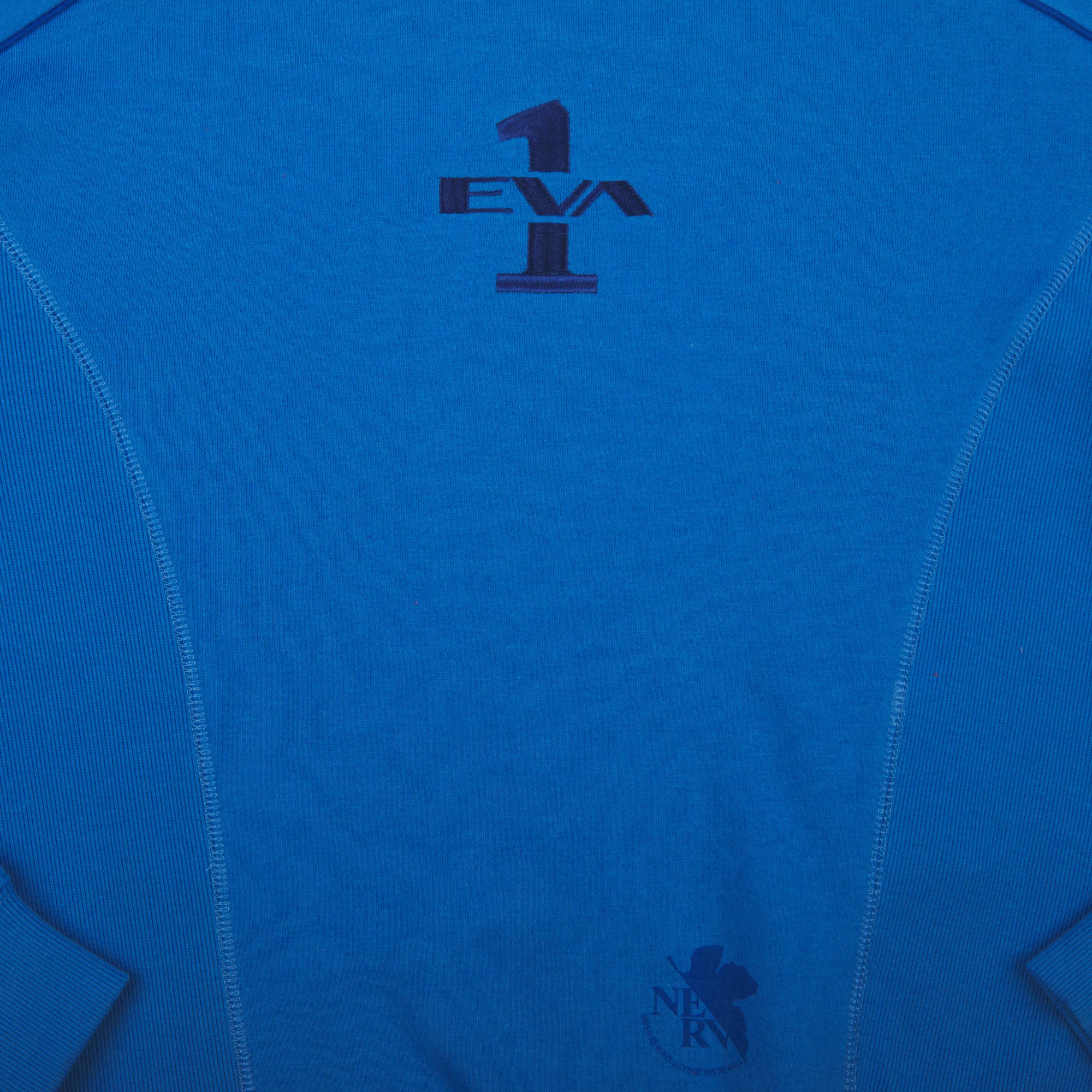 Shinji Ikari Blue Mock Neck Sweatshirt