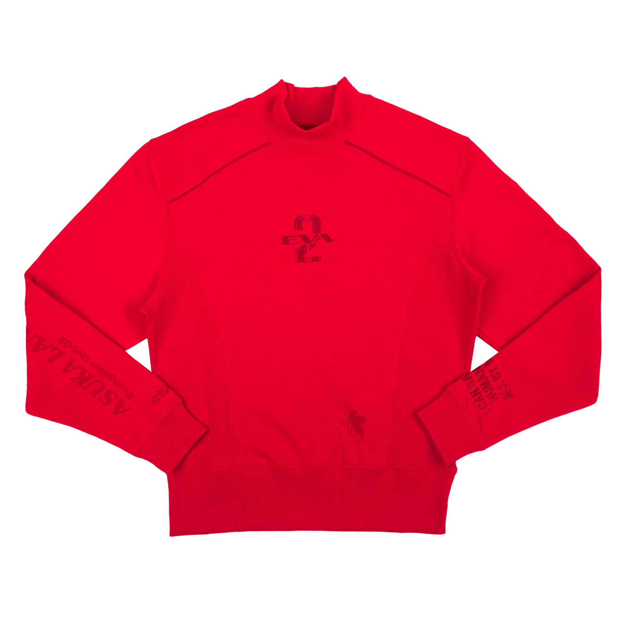 Asuka Langley Red Mock Neck Sweatshirt