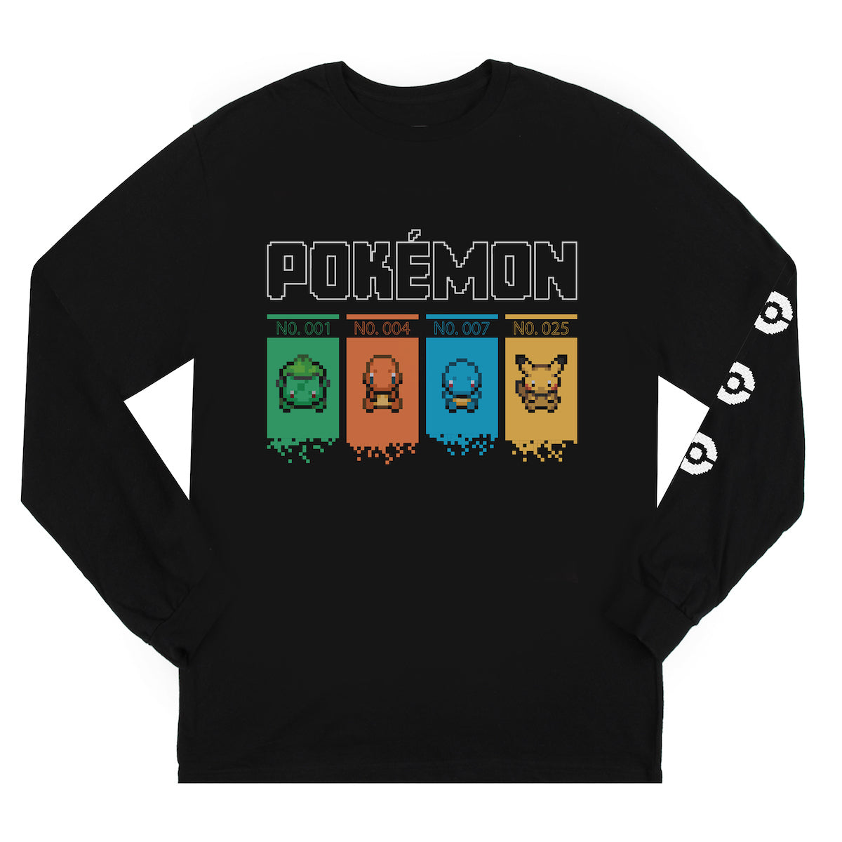 Starter Pokémon Black Long Sleeve