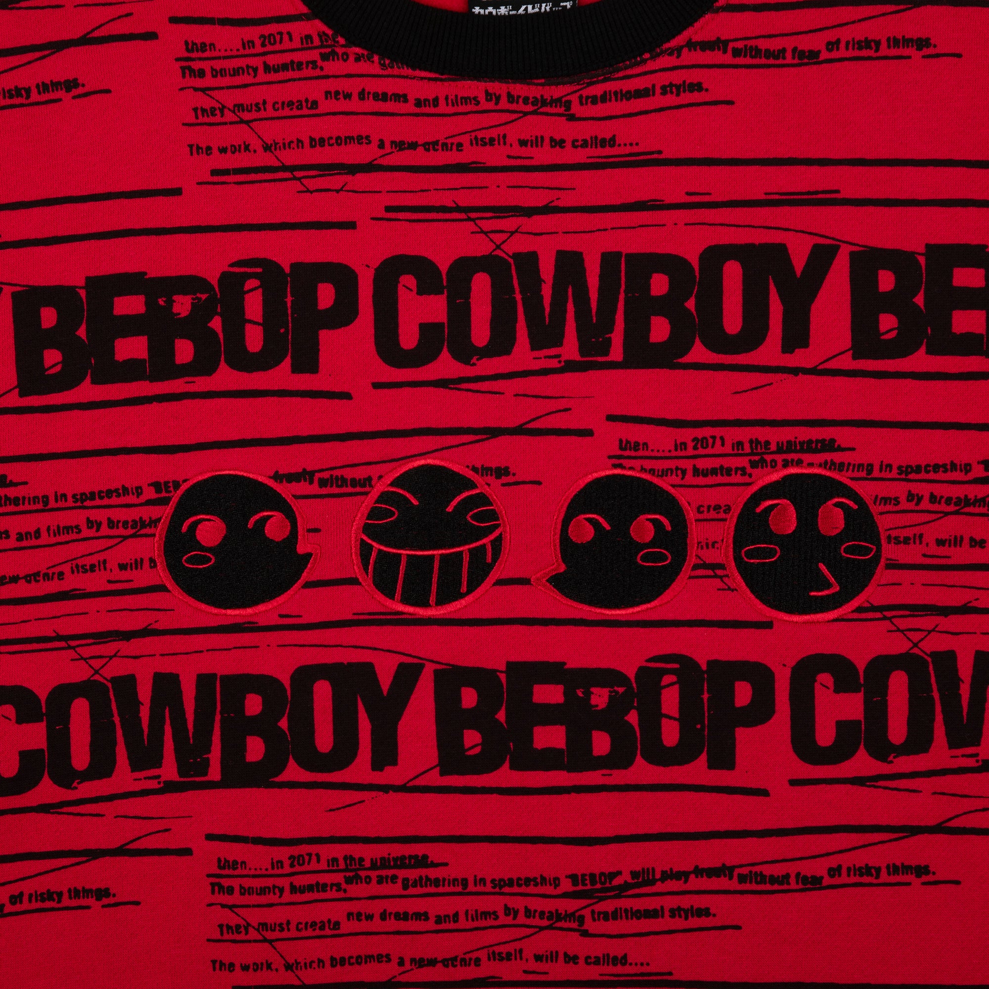 Cowboy Bebop Magenta Crew Neck Sweatshirt