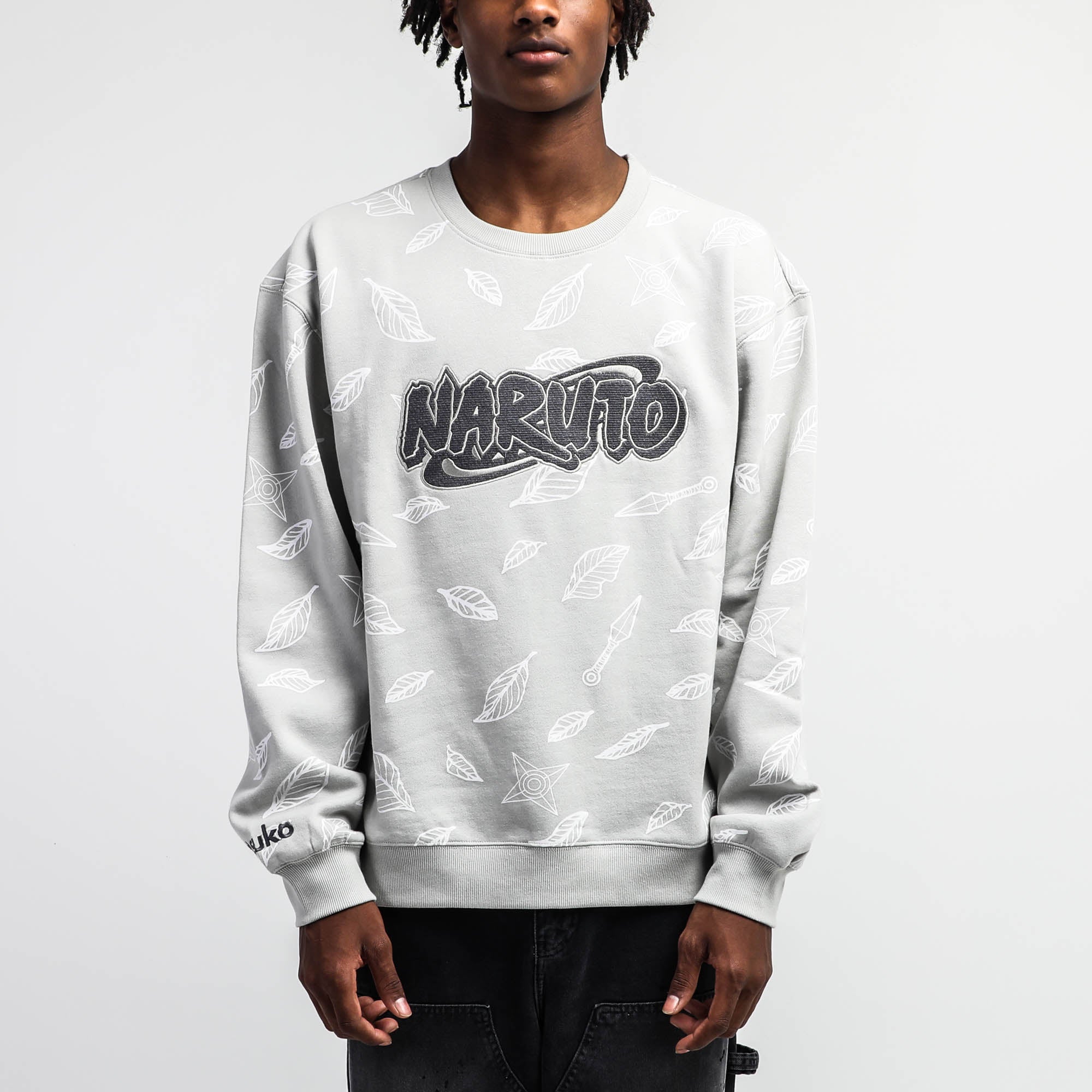 Naruto Grey Crew Neck Sweatshirt