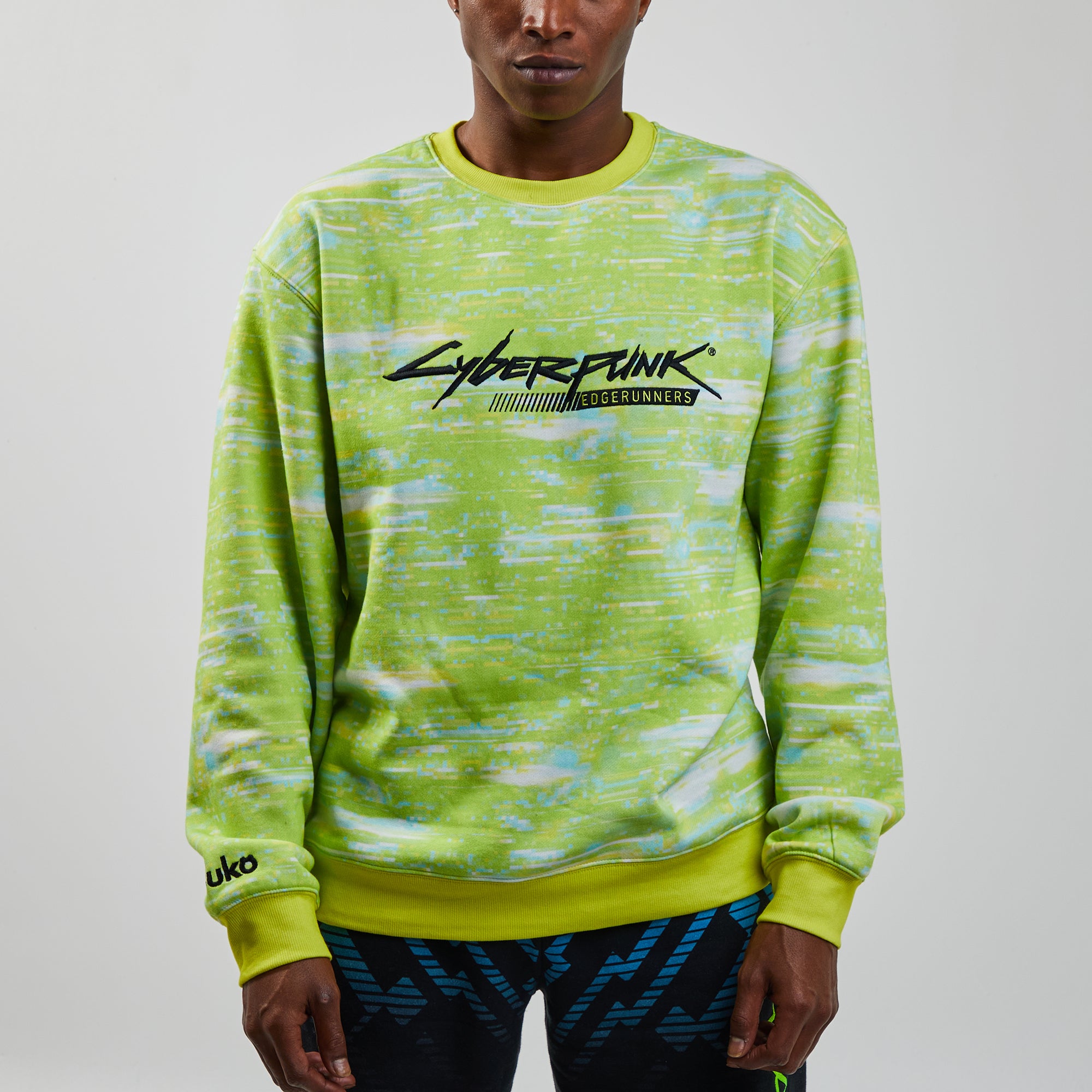 Edgerunner Lime Crew Neck Sweatshirt