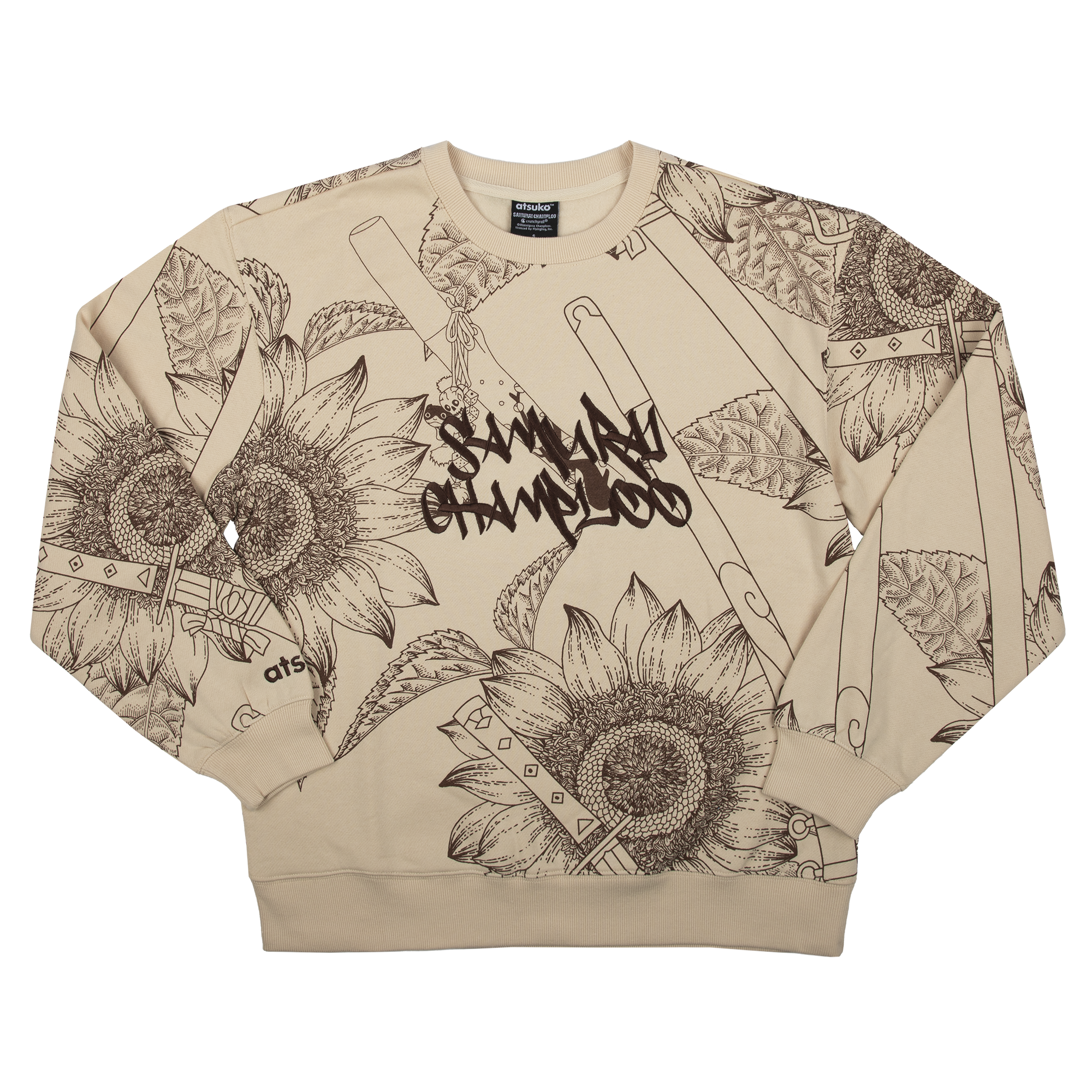 Samurai Champloo Beige Crew Neck Sweatshirt