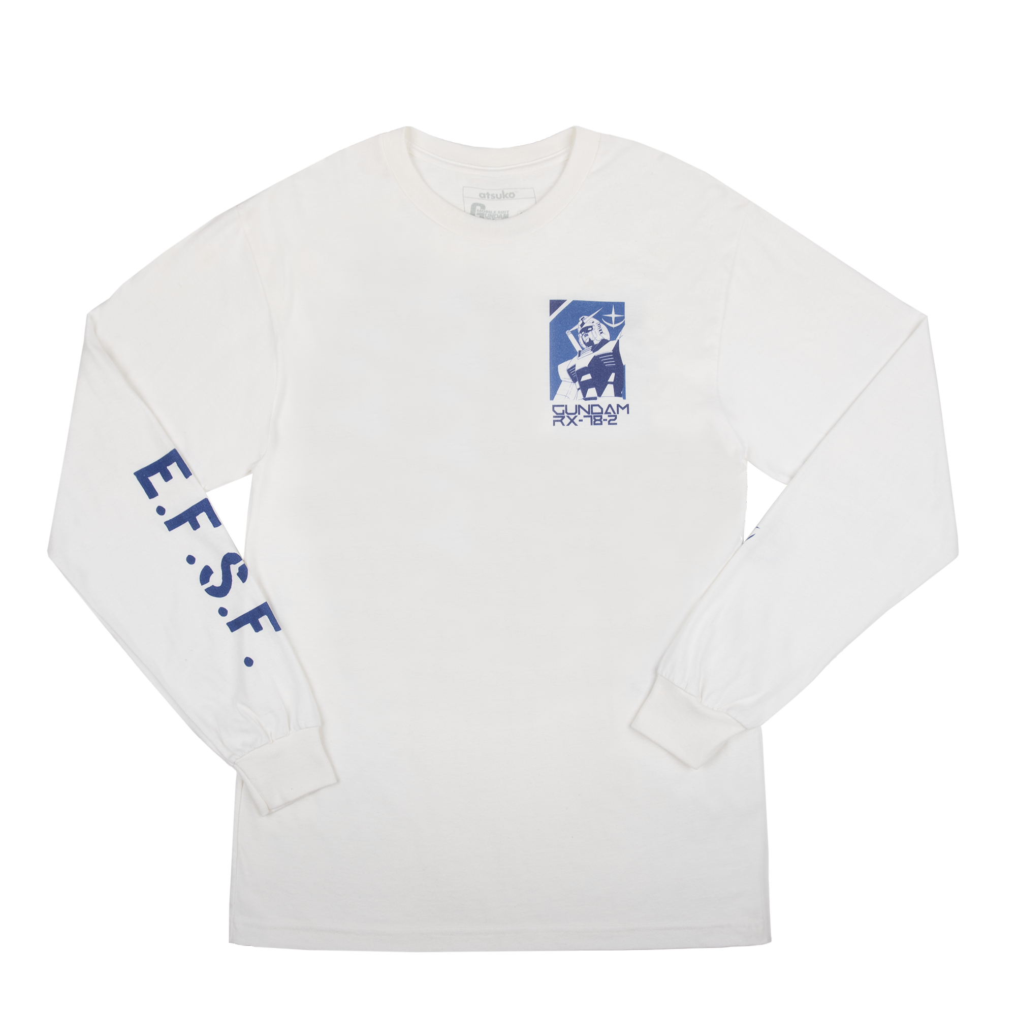 True Blue RX-78-2 White Long Sleeve