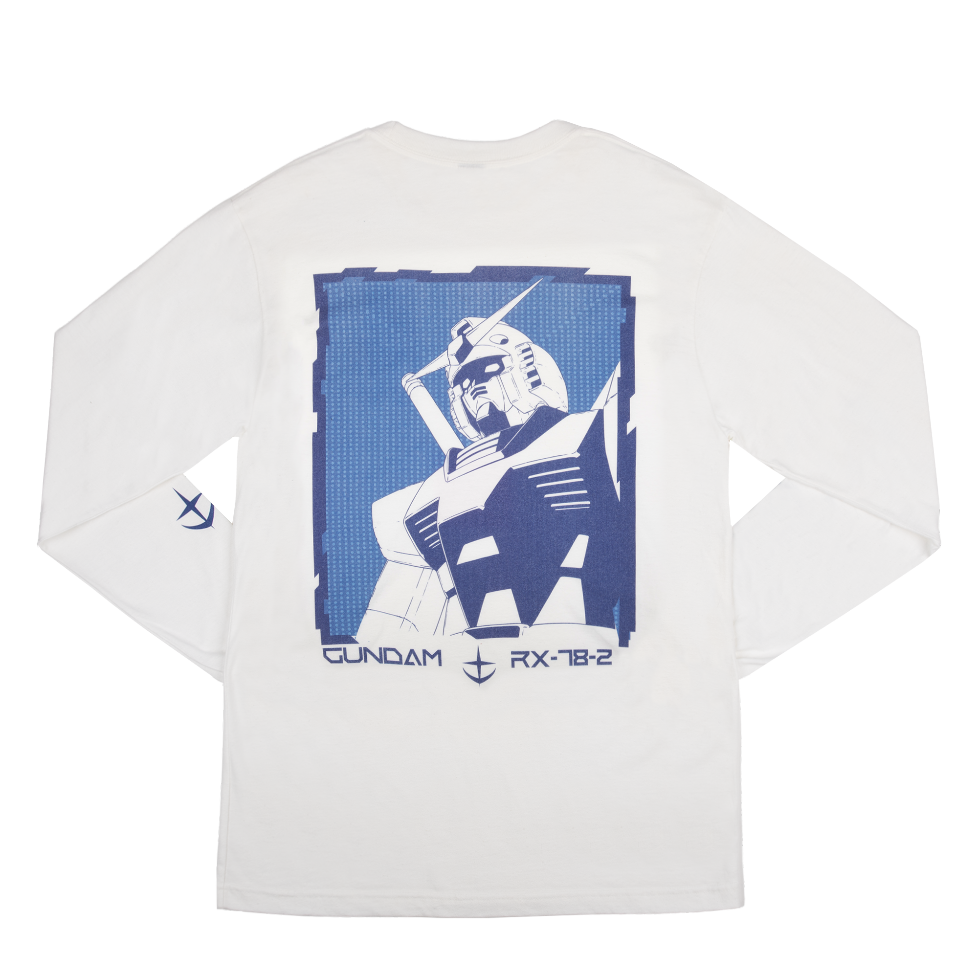 True Blue RX-78-2 White Long Sleeve