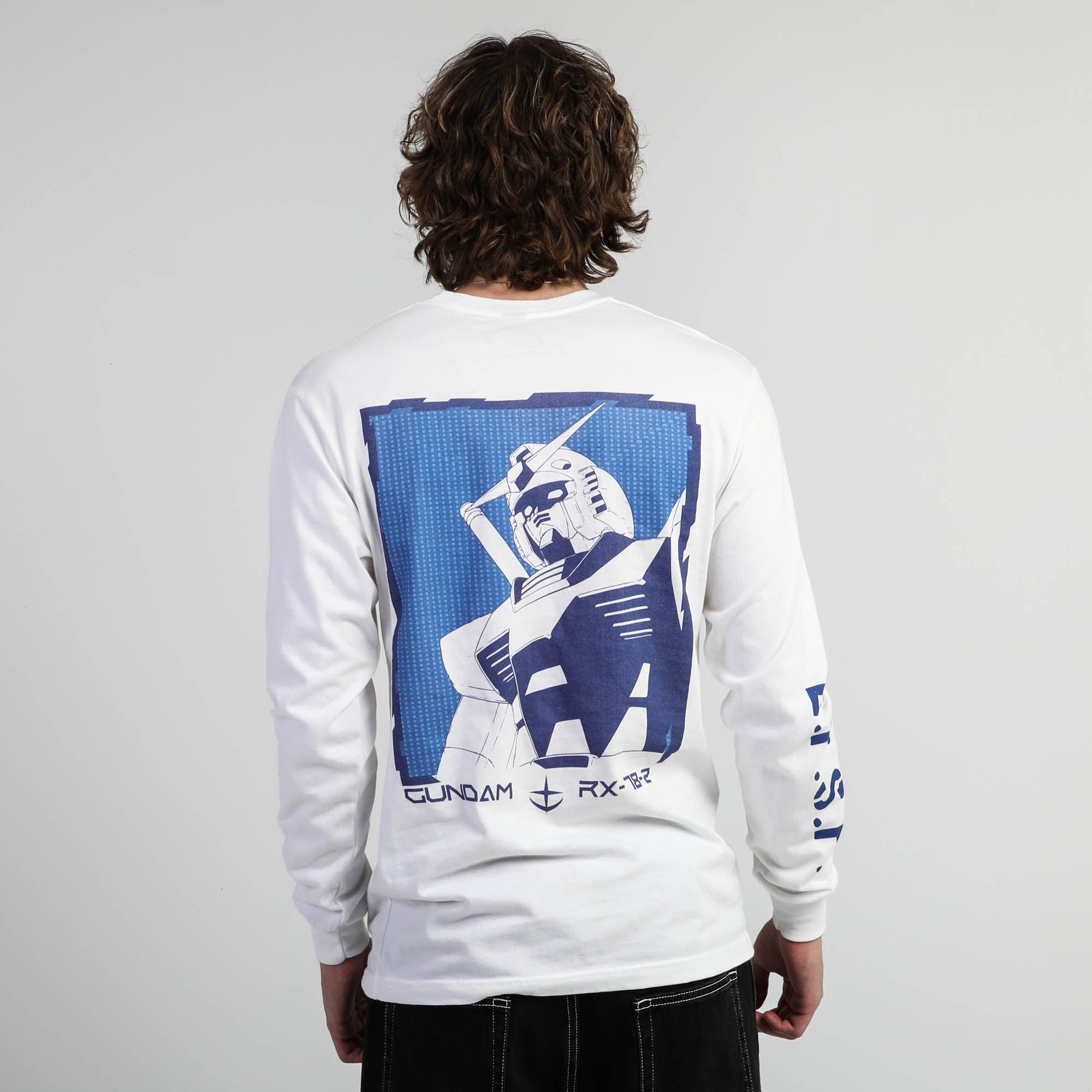 True Blue RX-78-2 White Long Sleeve