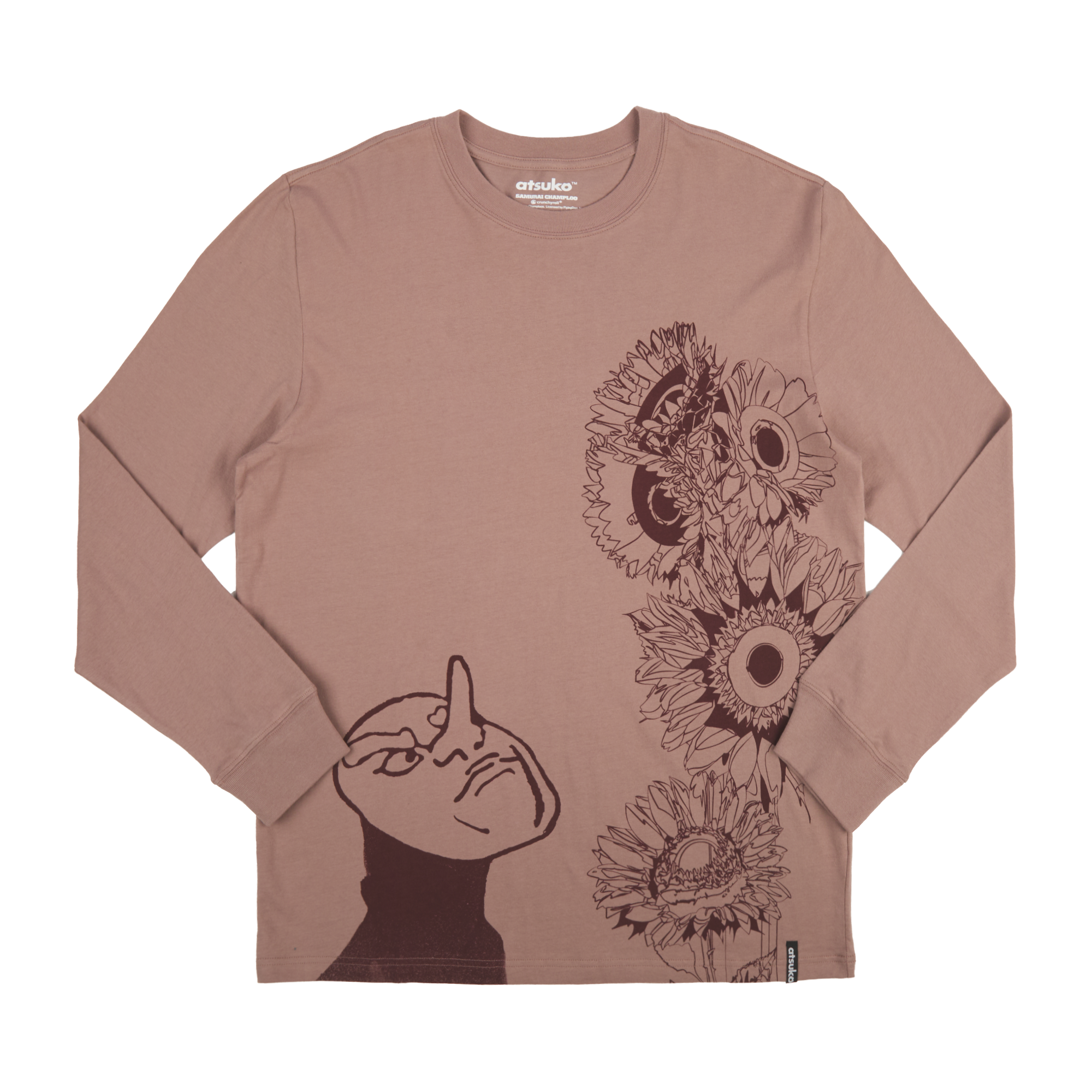 Tengus in the Wild Long Sleeve Brown Tee