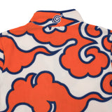 Naruto Orange Clouds Zip-Up Polar Fleece