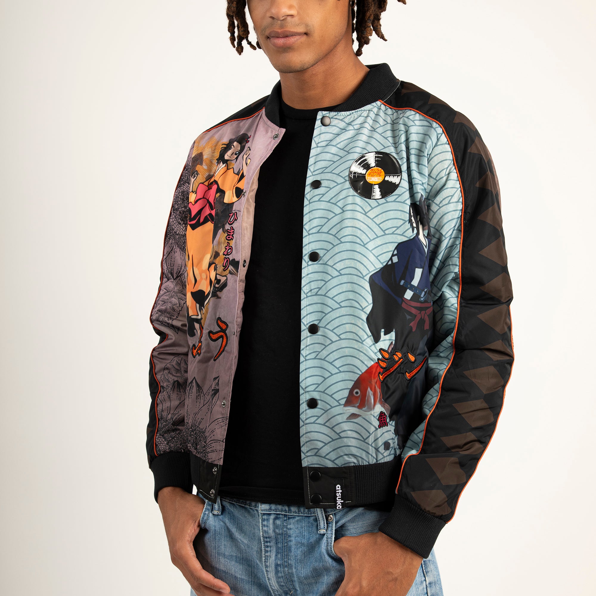 Roosters and Records Opening Bomber Jacket