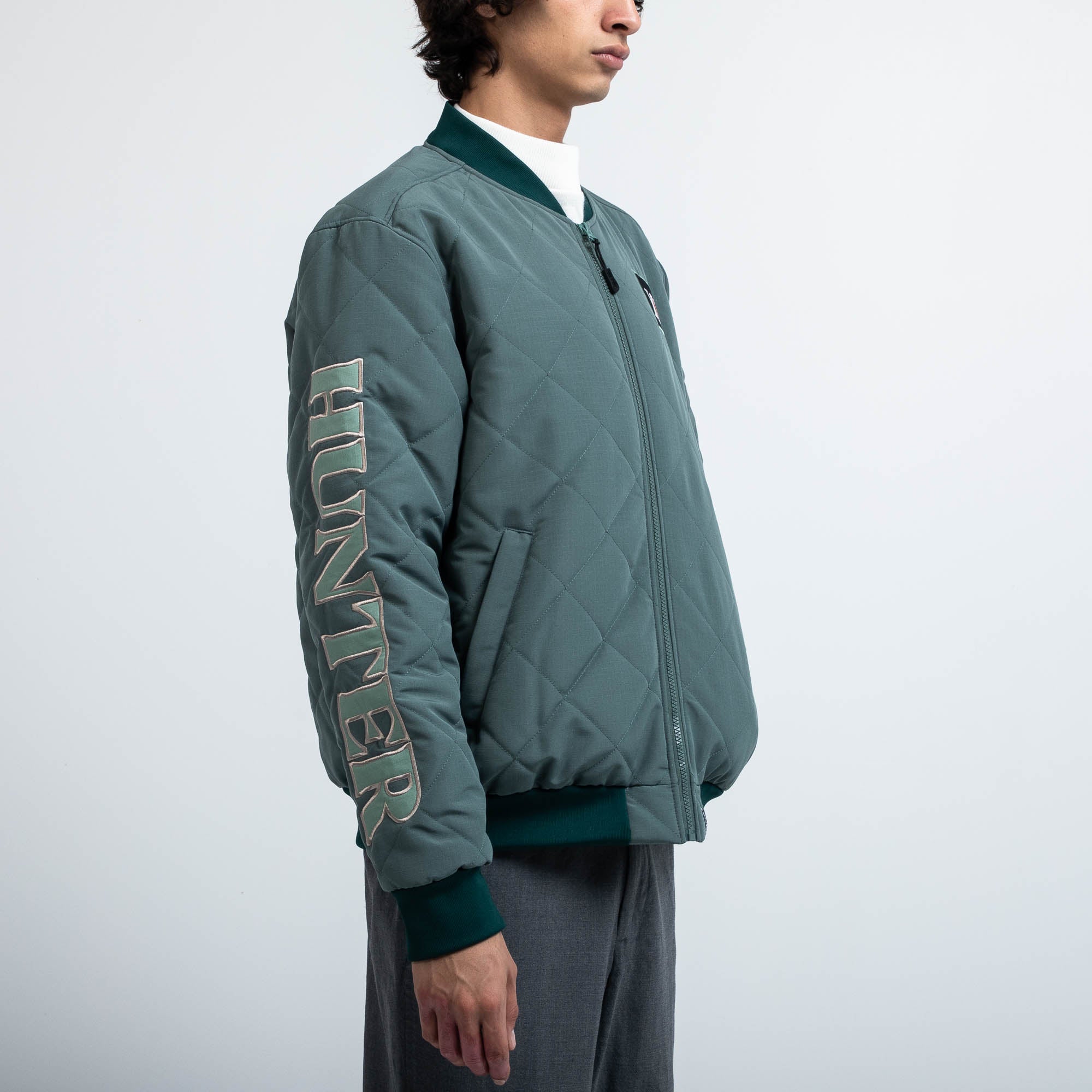 Hunter Association Quilted Bomber Jacket