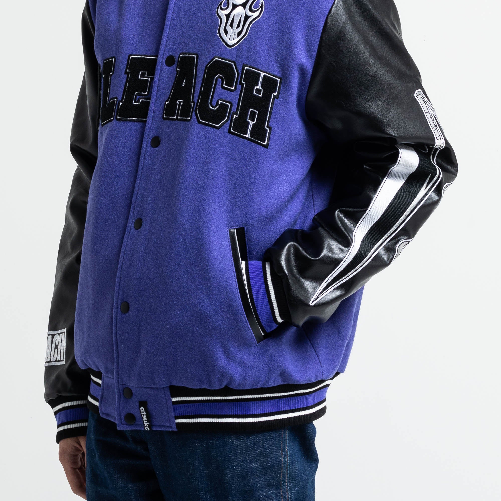 Ichigo Kurosaki Purple Varsity Jacket