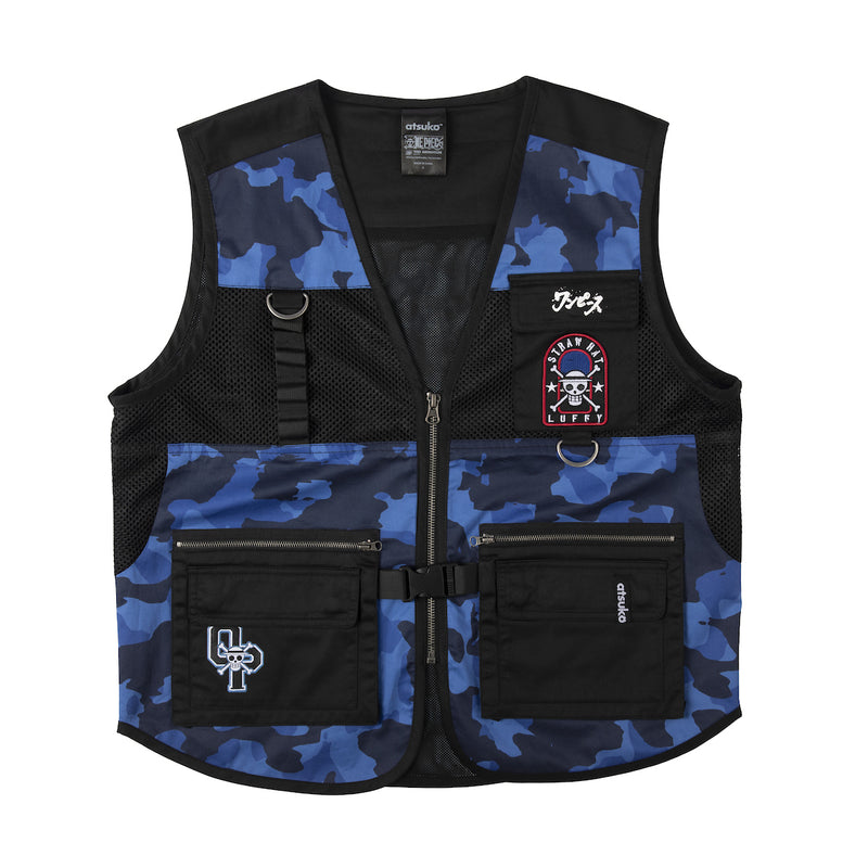 Luffy Blue Camo Utility Vest